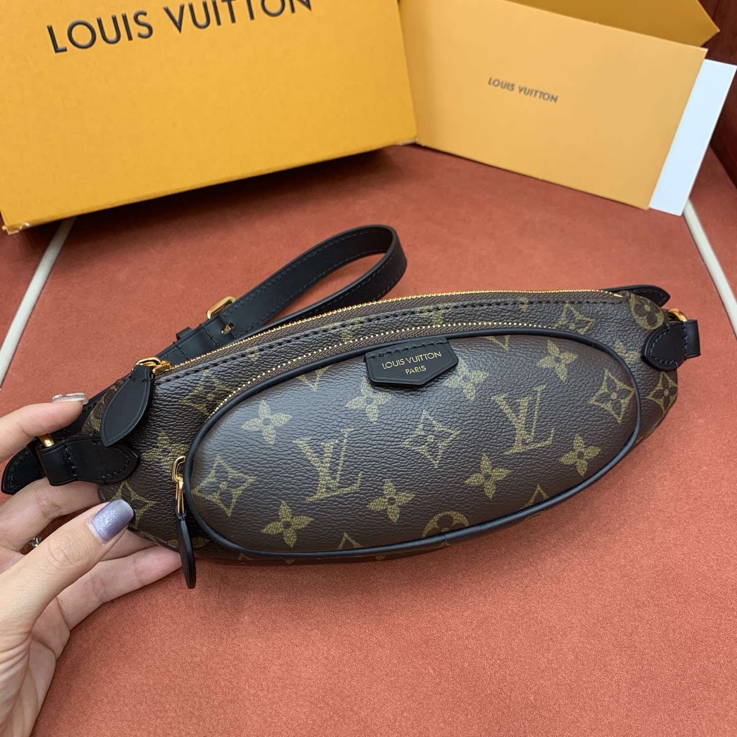 Bagsaaa LV M14806 Keepit Bumbag Monogram & Black - 29 x 12 x 6 cm