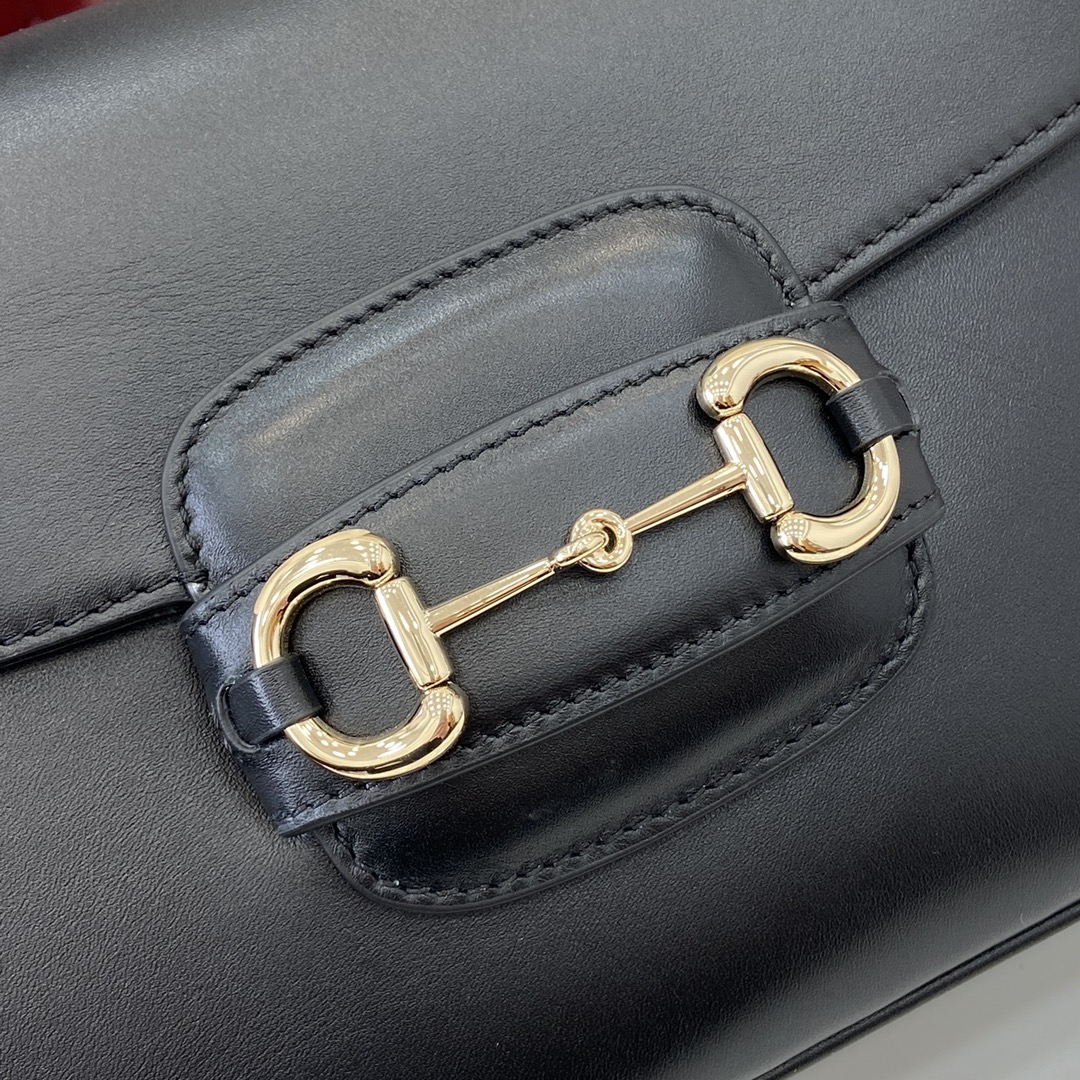 Bagsaaa Gvc*1 Horsebit 1955 small shoulder bag 815178 black - 26x17.5x10 cm