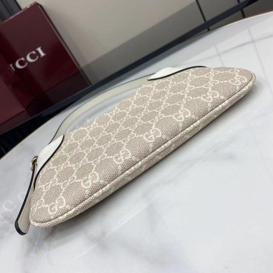 Bagsaaa Gvc*1 GG Emblem S*per mini shoulder bag ‎820696 beige & white - 23 x 13 x 2cm