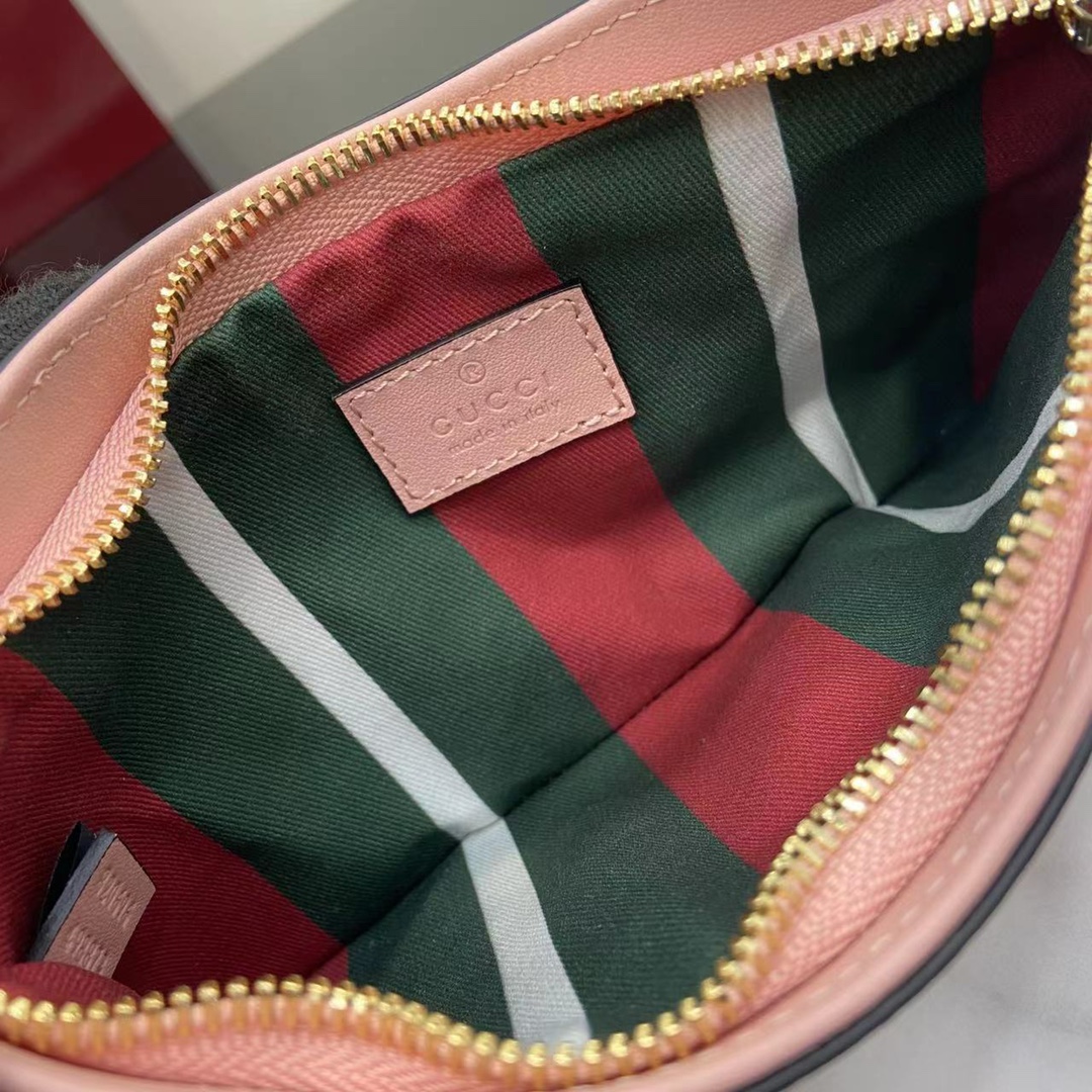 Bagsaaa Gvc*1 GG Emblem S*per mini shoulder bag ‎820696 pink - 23 x 13 x 2cm