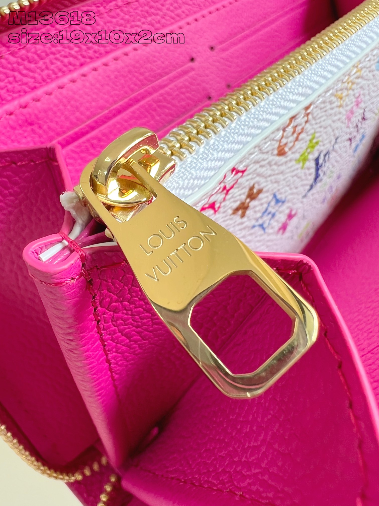 Bagsaaa M13618 LV x TM Zippy Wallet Kawaii Pink - 19.5cm