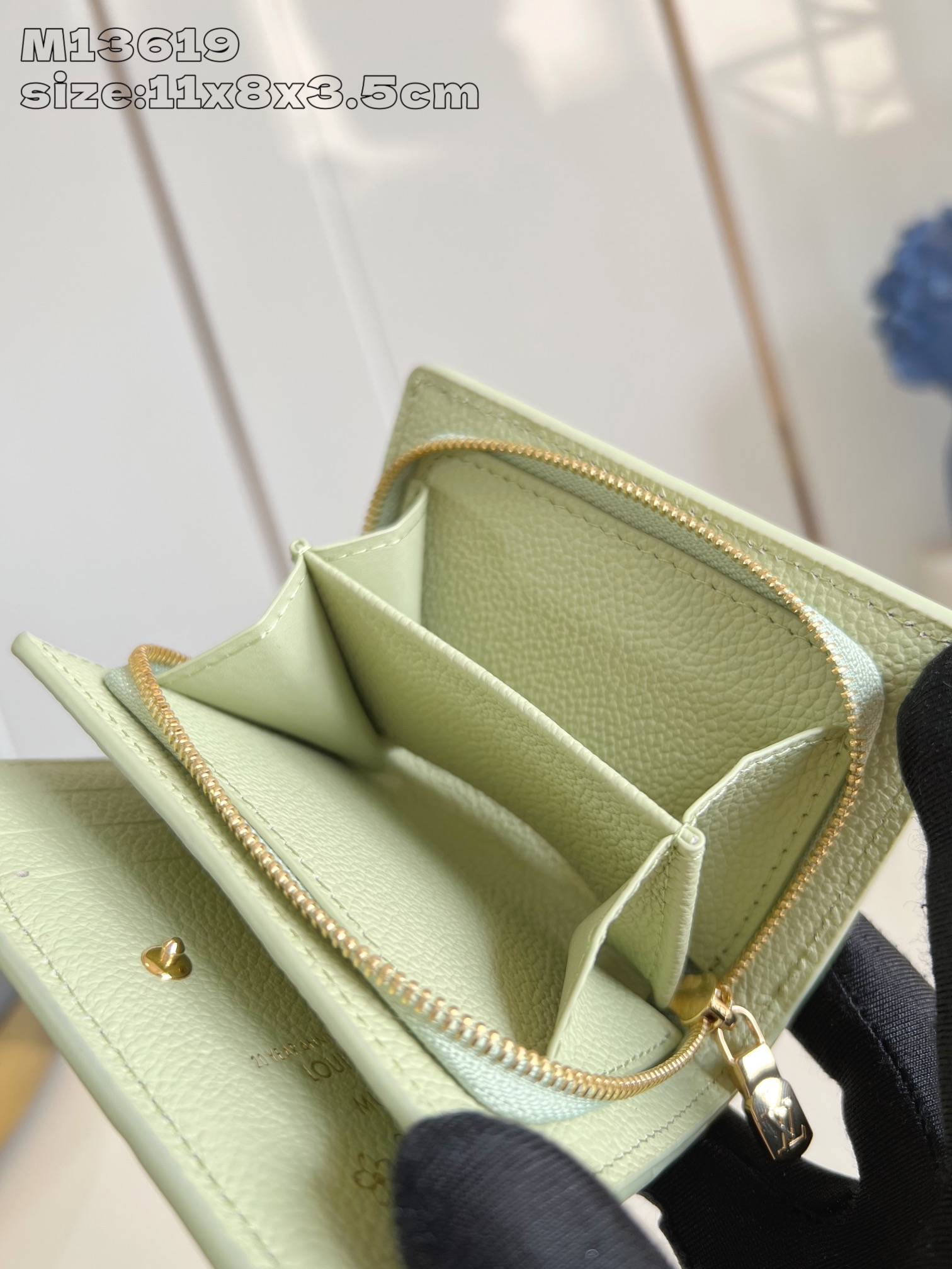 Bagsaaa M13619 Japan exclusive LV × TM Portefeuille Claire Green Tea - 11cm