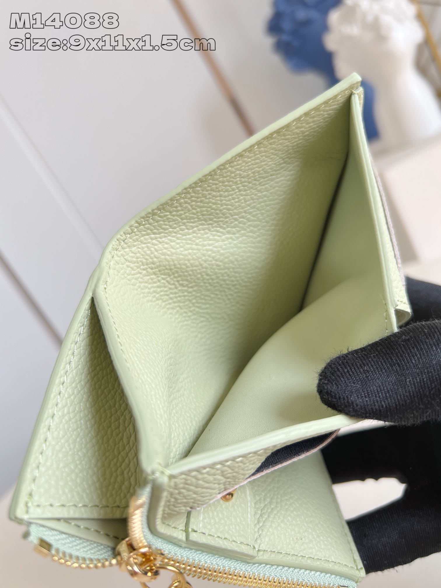 Bagsaaa M13619 Japan exclusive LV × TM Portefeuille Claire Green Tea - 11cm
