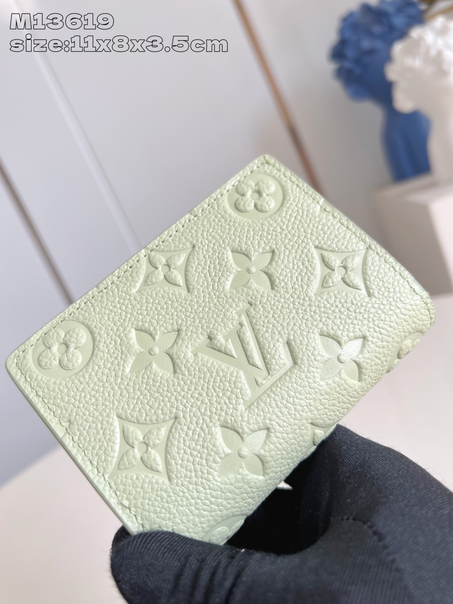 Bagsaaa M13619 Japan exclusive LV × TM Portefeuille Claire Green Tea - 11cm