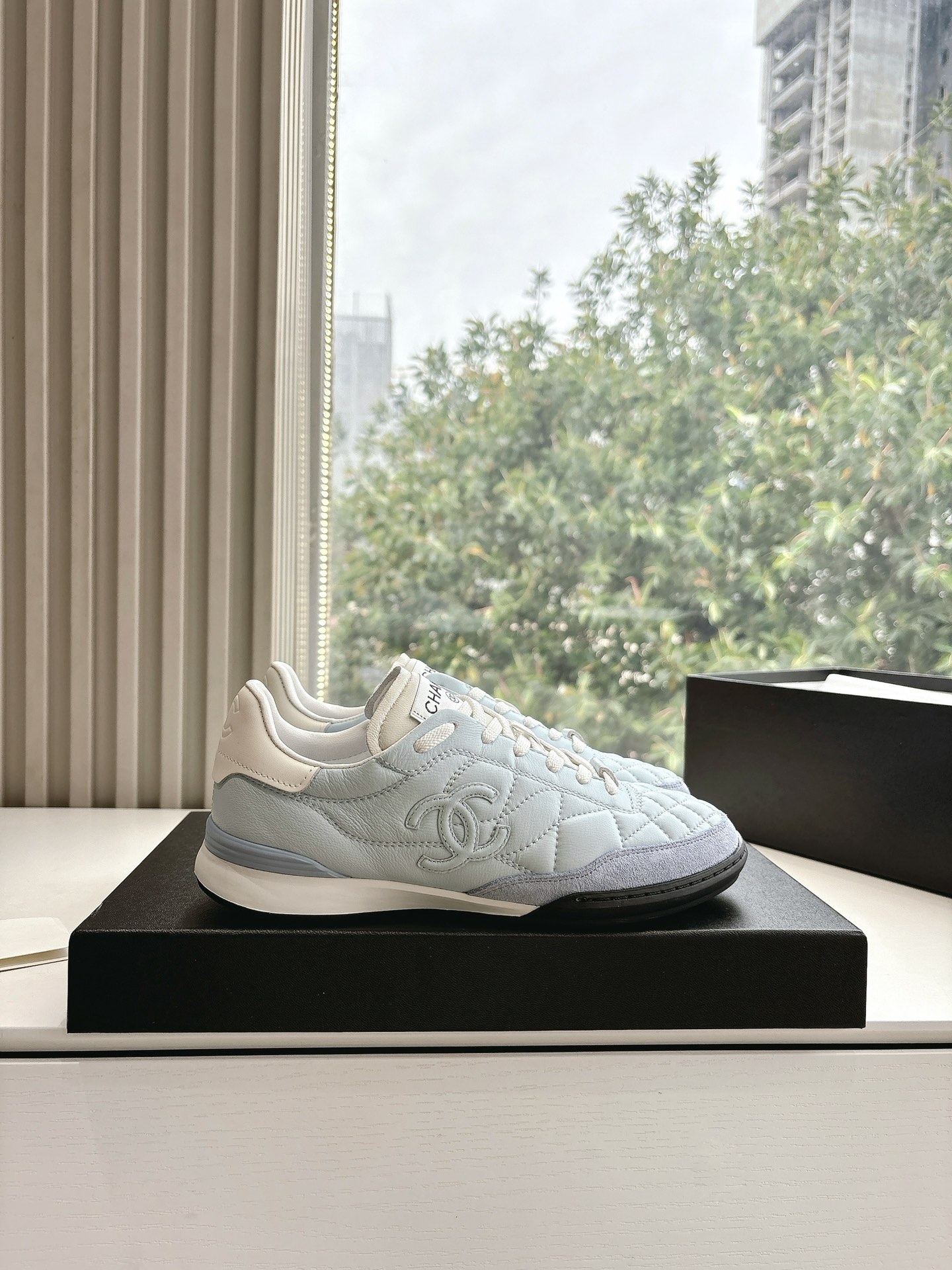 Bagsaaa Ch**el Trainers G45839 Light Blue