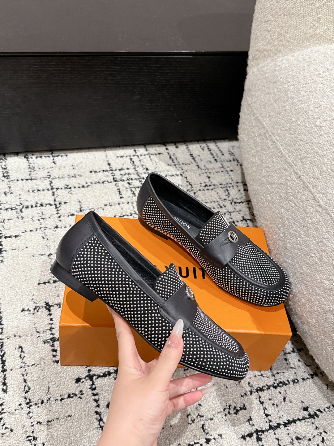 Bagsaaa LV Soho Flat Loafer Black