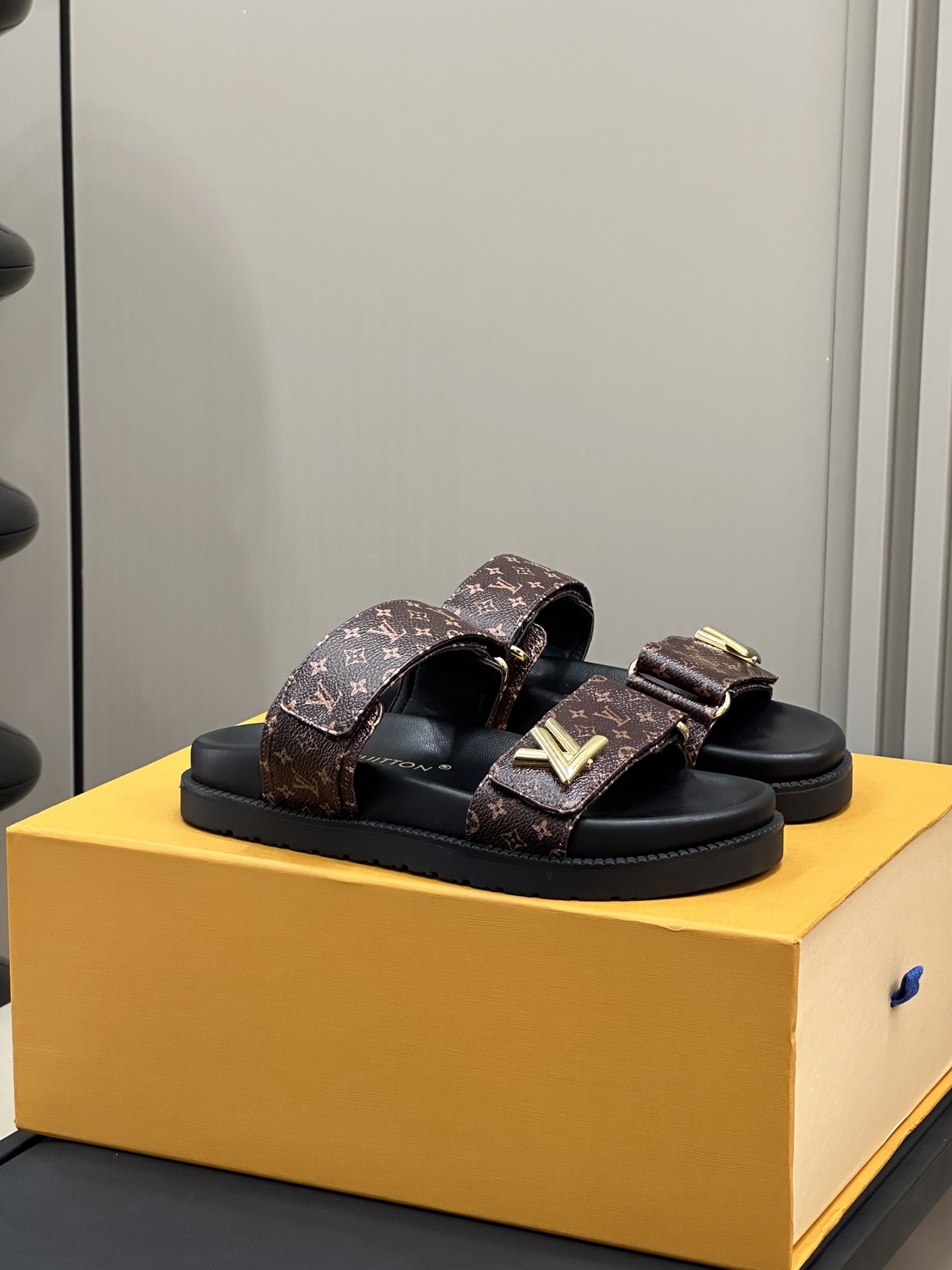 Bagsaaa LV Sunset Flat Comfort Mule Monogram