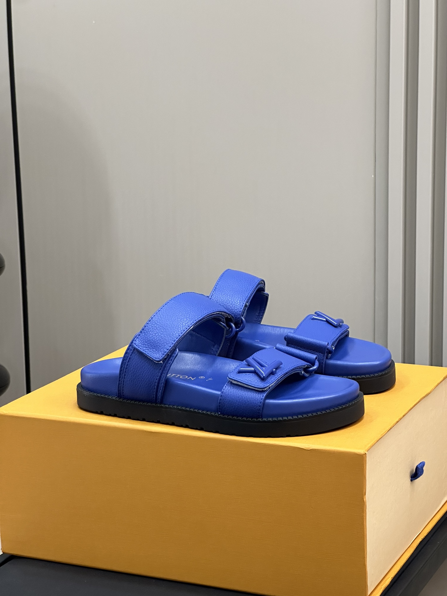 Bagsaaa LV Sunset Flat Comfort Mule Blue