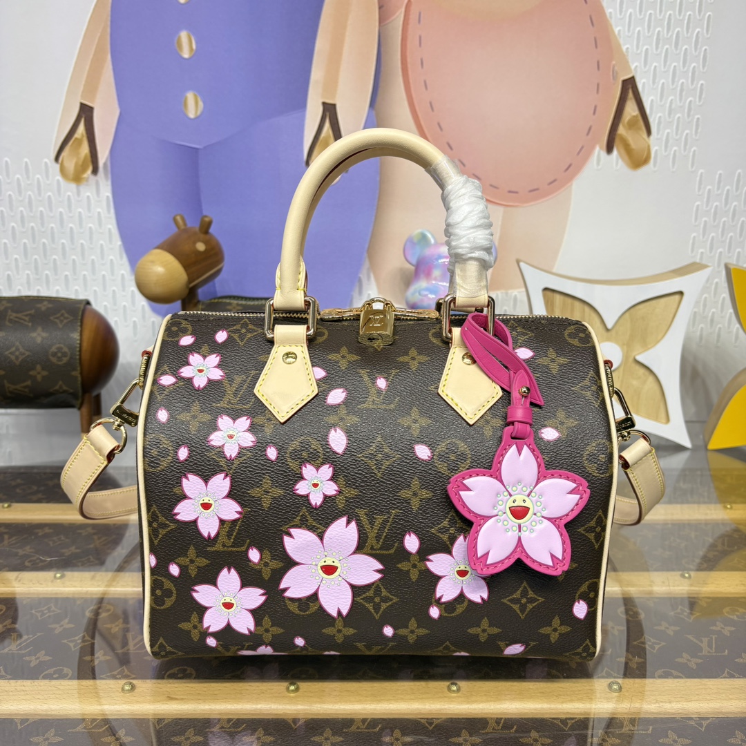 Bagsaaa M14174 LV x TM Speedy Bandoulière 25 Sakura - 25cm