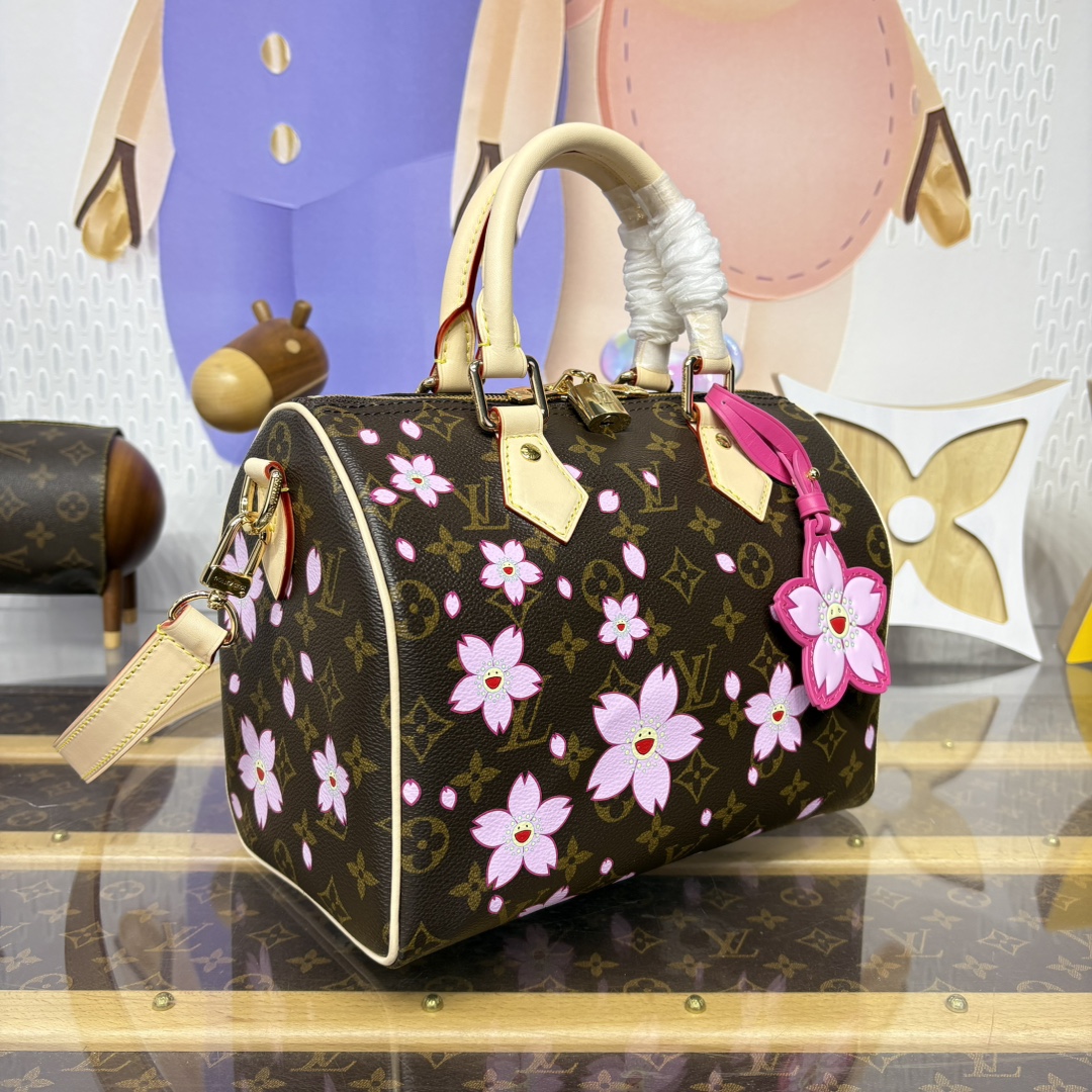 Bagsaaa M14174 LV x TM Speedy Bandoulière 25 Sakura - 25cm