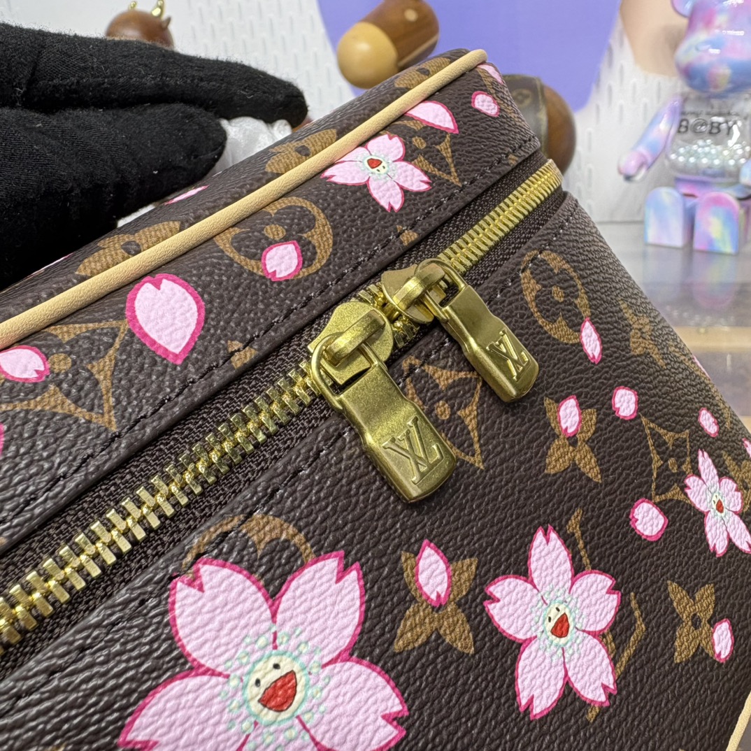 Bagsaaa M14181 LV x TM Nice Mini Sakura Brown - 20cm