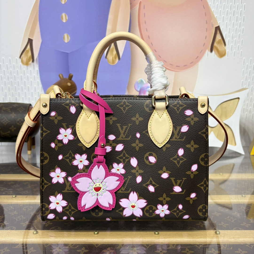 Bagsaaa M13269 LV x TM OnTheGo PM Sakura Brown - 25cm