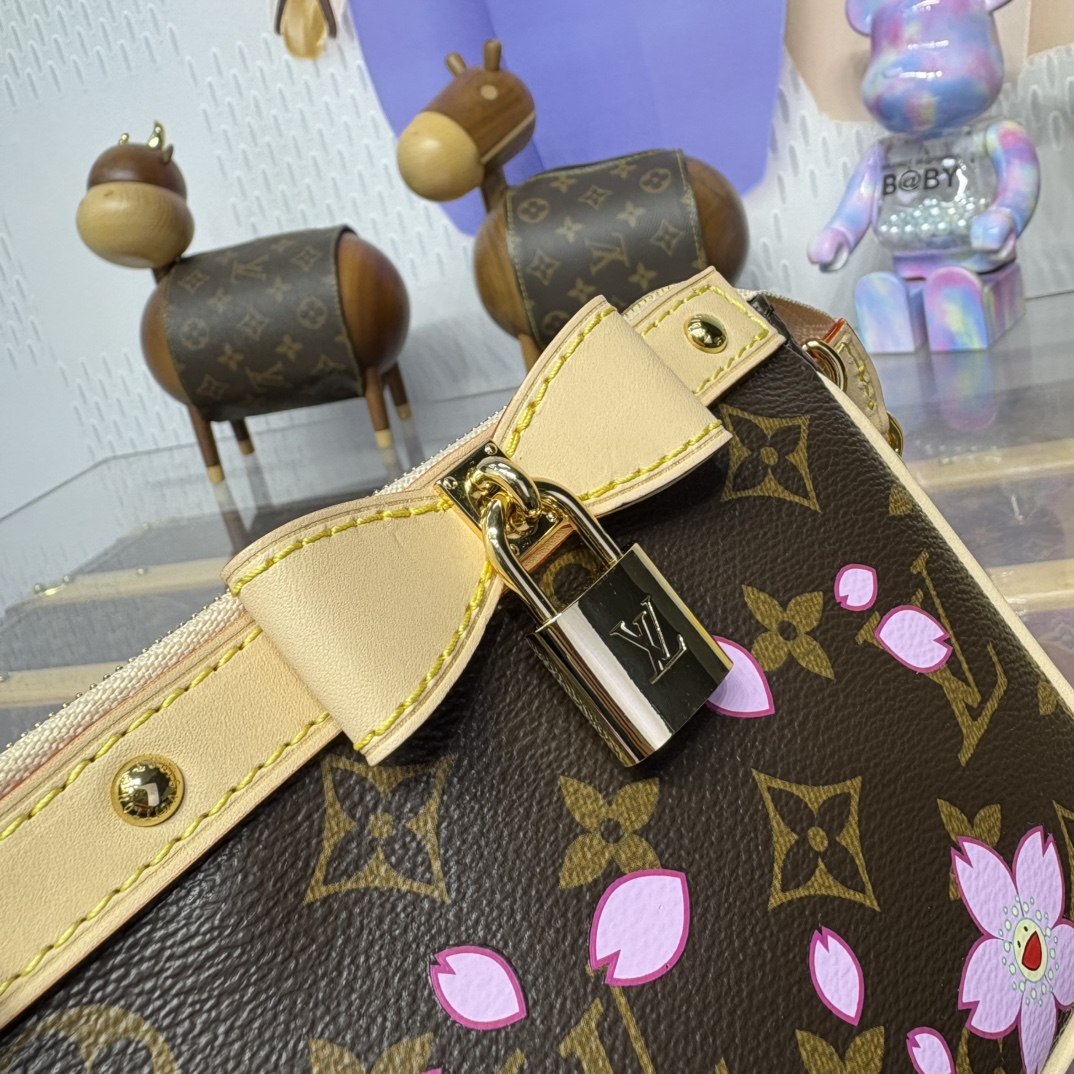Bagsaaa M13666 LV x TM Pochette Accessoires Sakura Brown - 22cm