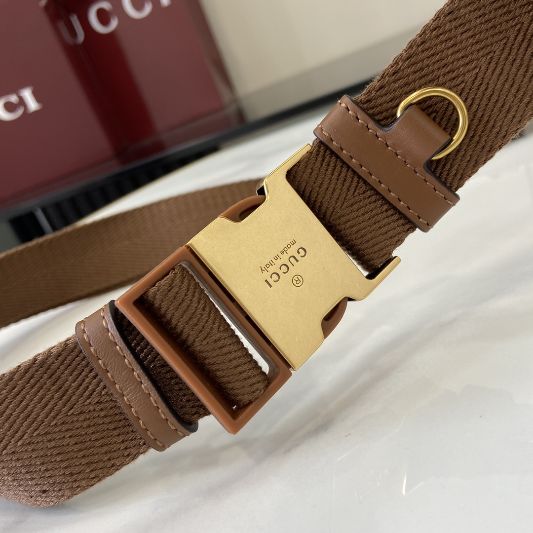 Bagsaaa Gvc*1 GG Emblem small belt bag 821165 beige & brown - 23cm