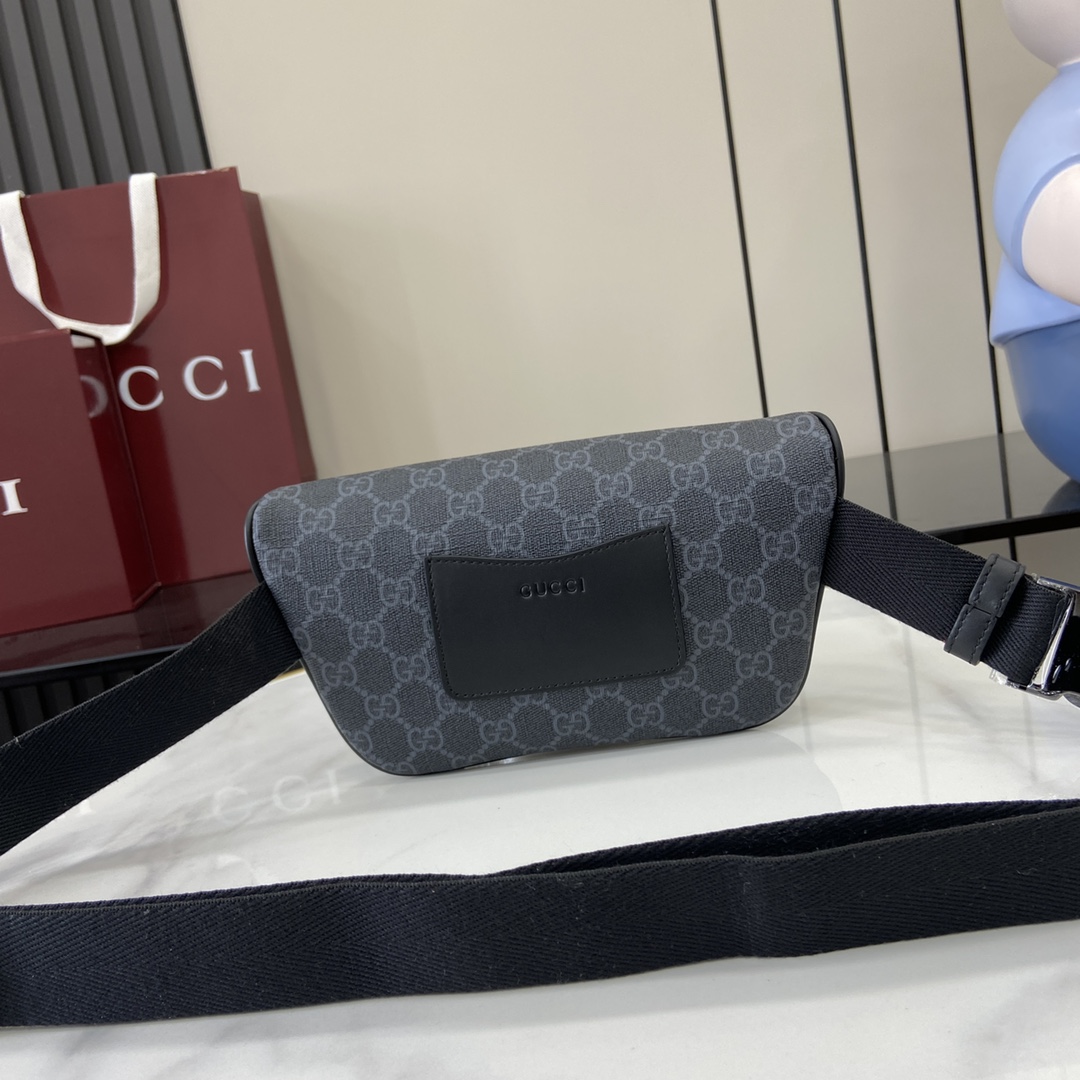 Bagsaaa Gvc*1 GG Emblem small belt bag 821165 black - 23cm