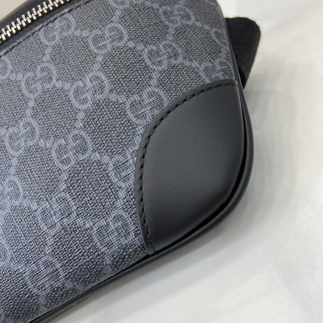 Bagsaaa Gvc*1 GG Emblem small belt bag 821165 black - 23cm