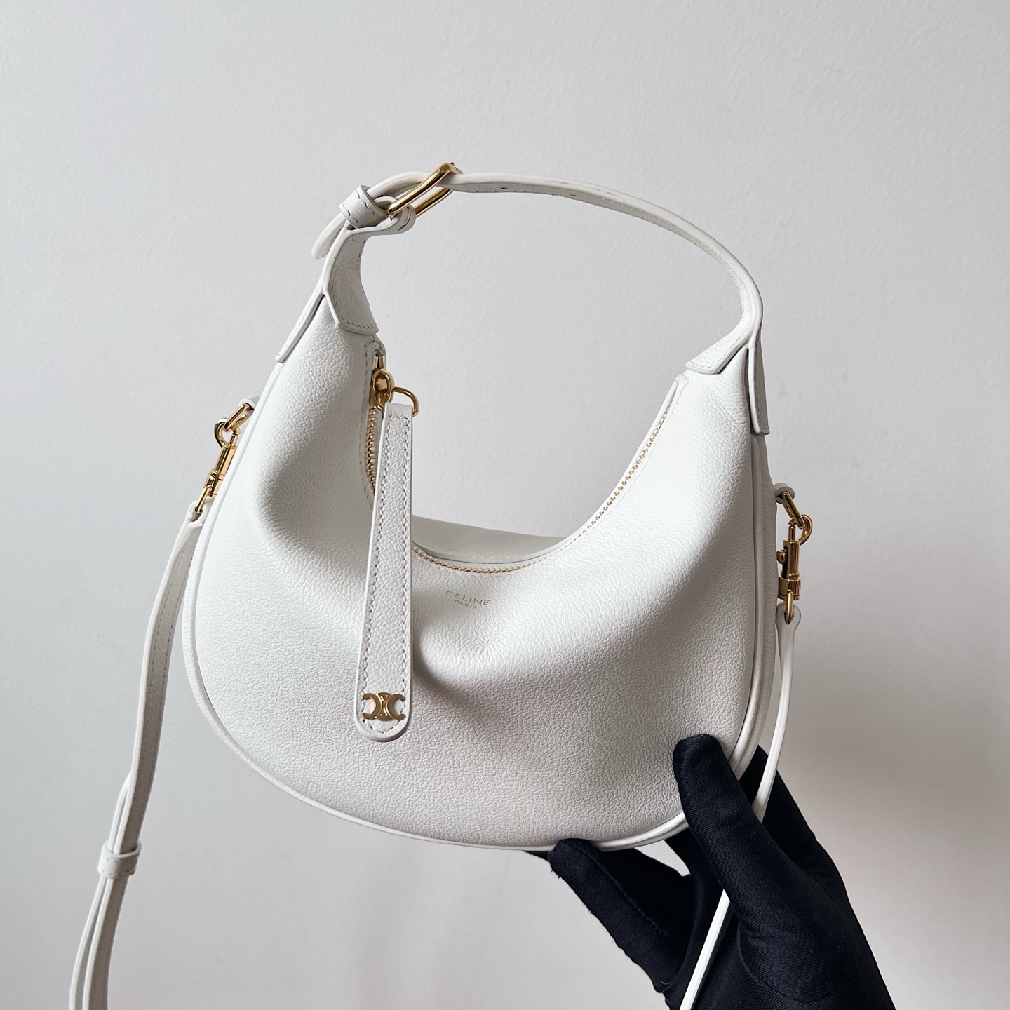 Bagsaaa Teen Ce1i*e Lulu in S*pple grained calfskin white 120723 - 24cm