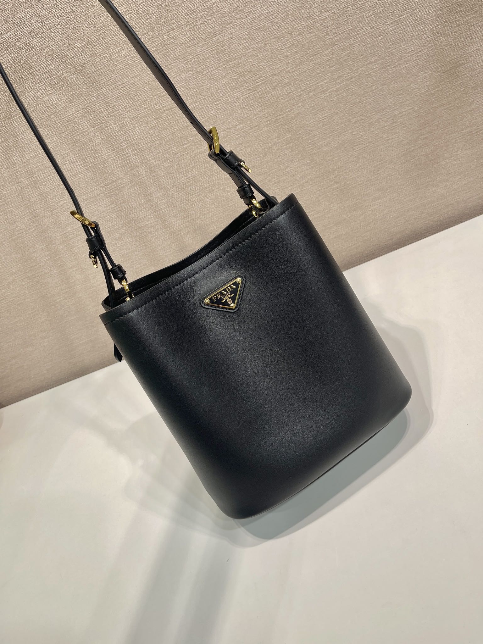 Bagsaaa Pra*a Medium leather bag 1BE080 black - 21.5cm