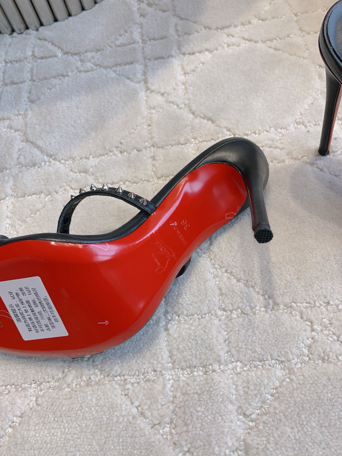 Bagsaaa Chr1st1an Louboutin 85mm Tatoosh Spikes mules black