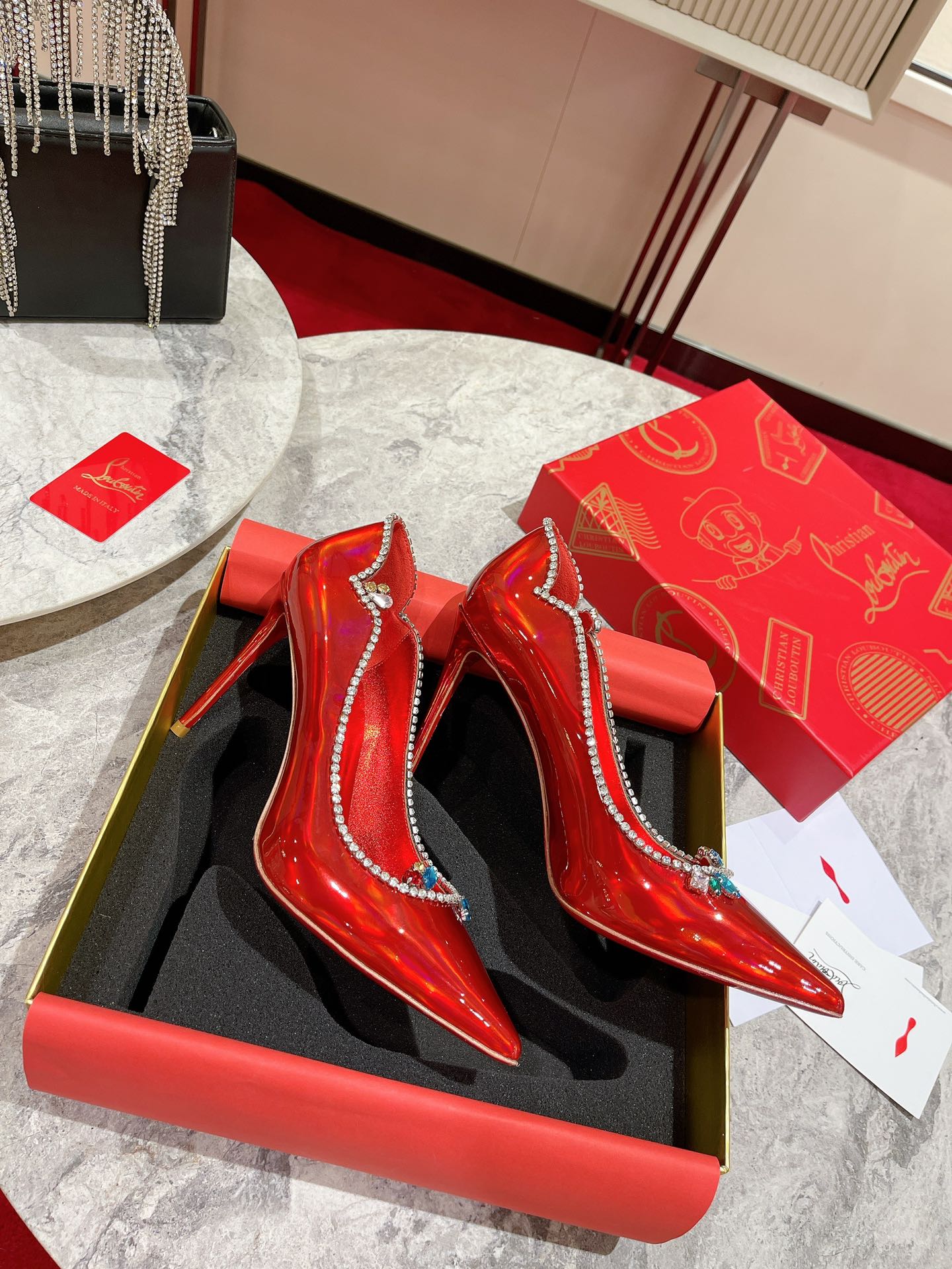 Bagsaaa Chr1st1an Louboutin Red Patent Heels 10cm
