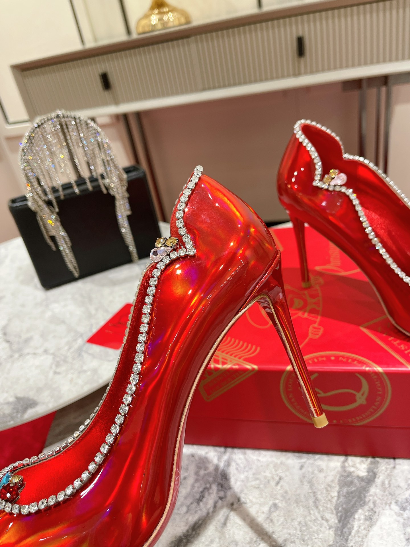 Bagsaaa Chr1st1an Louboutin Red Patent Heels 10cm