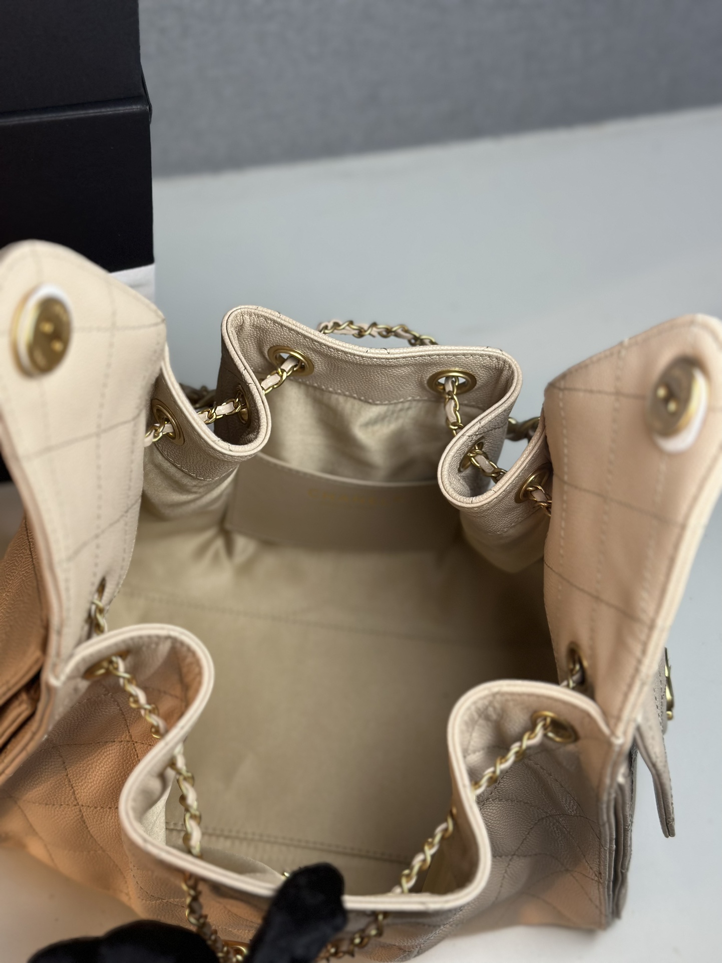 Bagsaaa Ch**el 25 Small Handbag AS5293 beige - 30cm