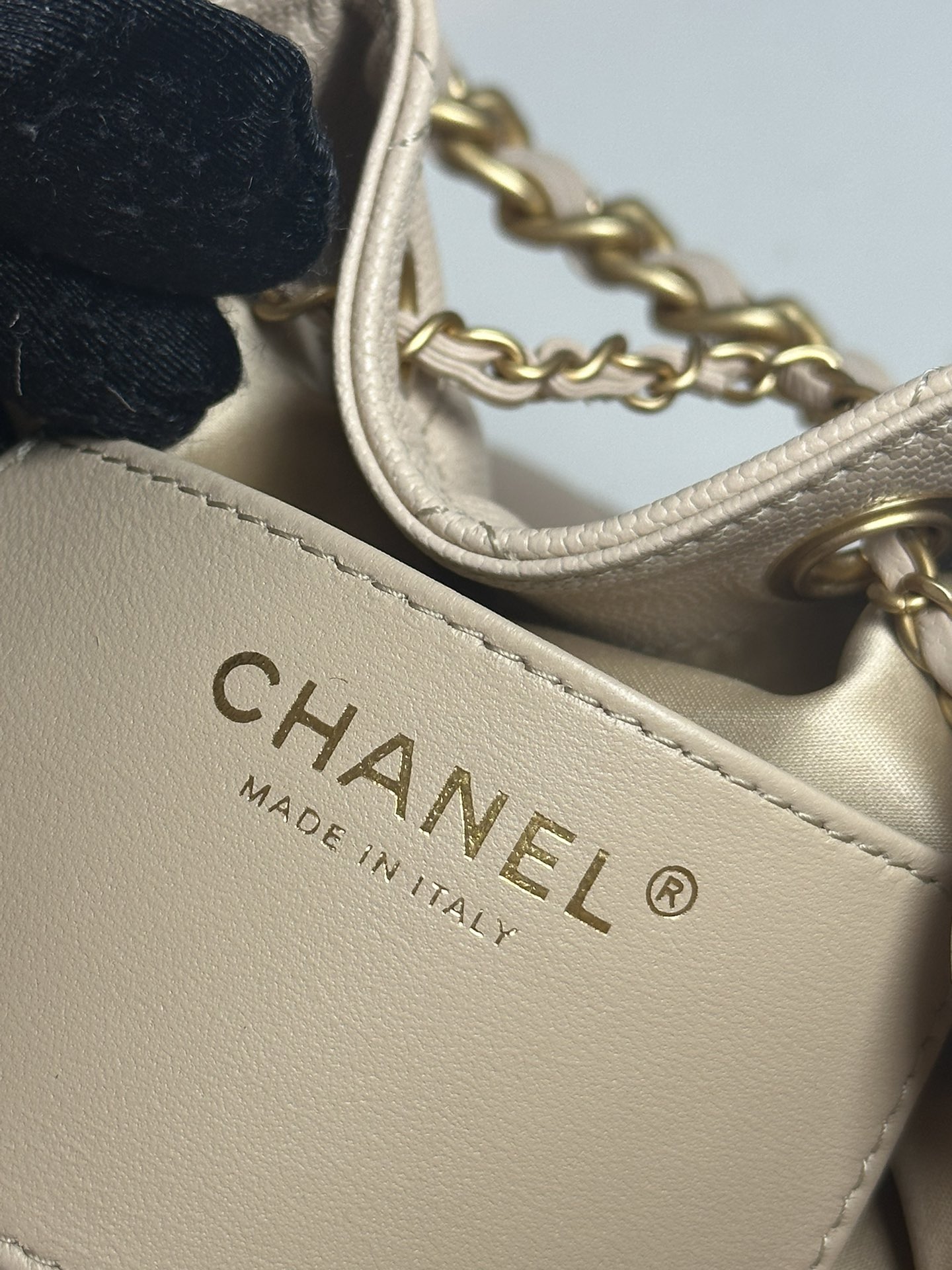 Bagsaaa Ch**el 25 Small Handbag AS5293 beige - 30cm