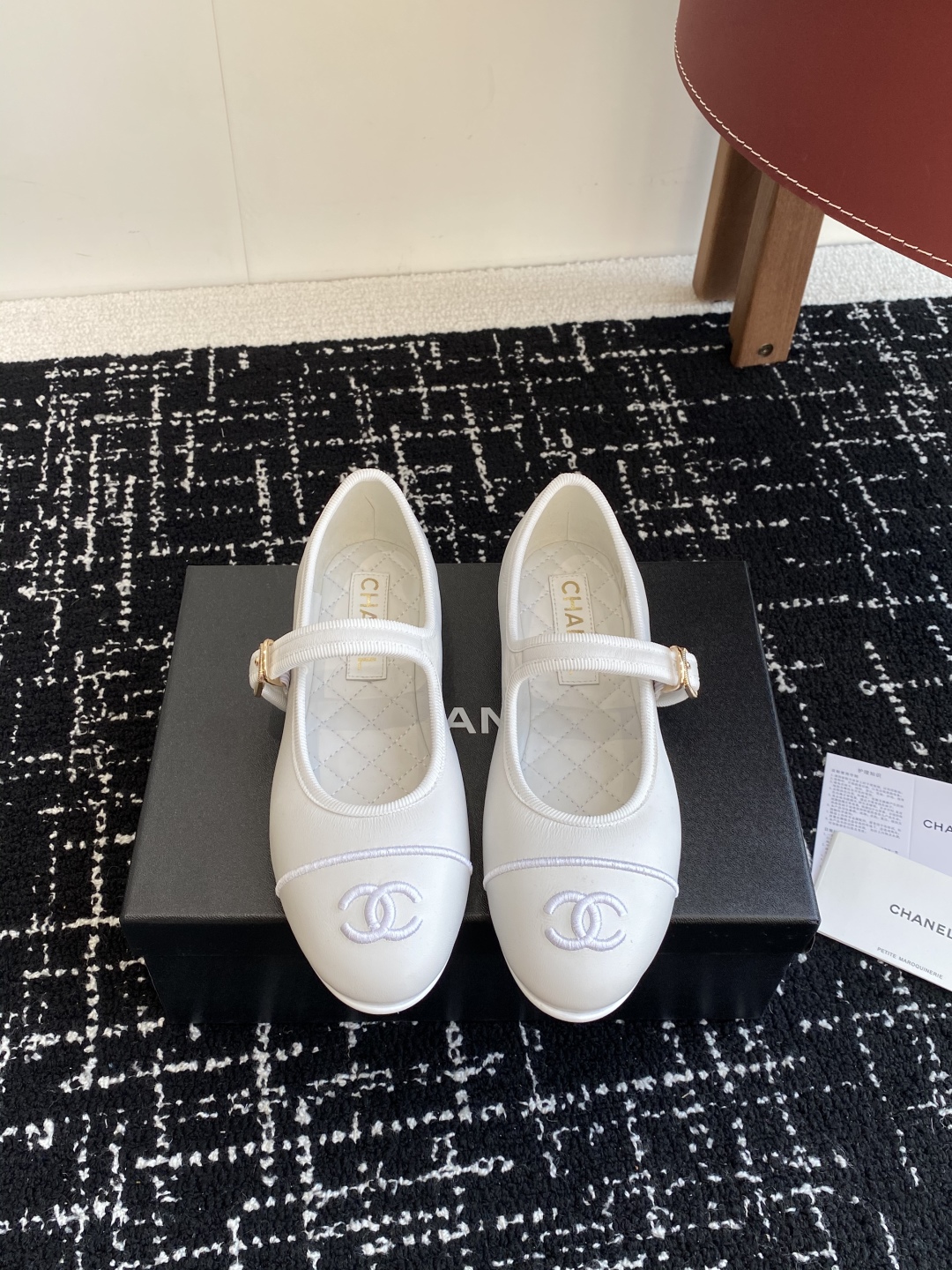 Bagsaaa Ch**el Ballerines full white