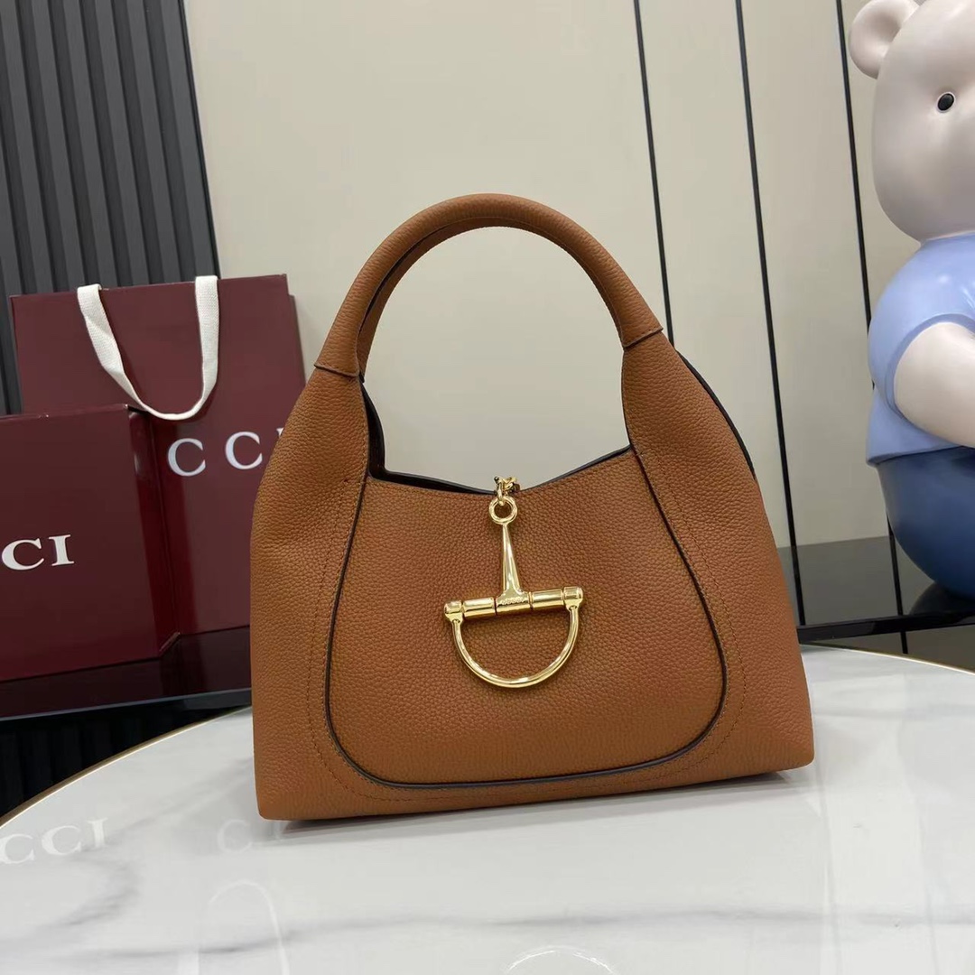 Bagsaaa Gvc*1 Softbit medium top handle bag 837467 brown - 27.5cm