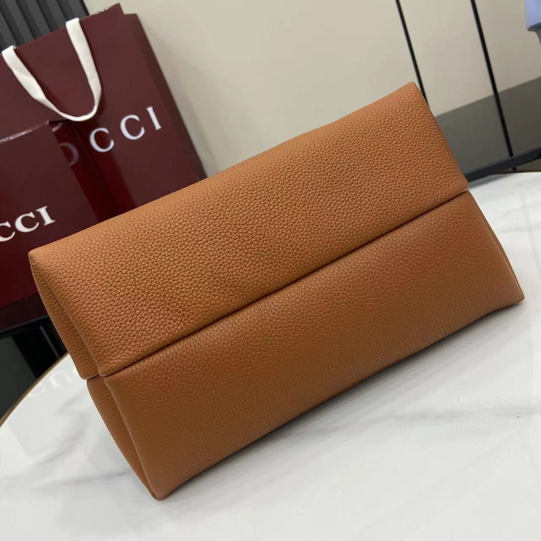 Bagsaaa Gvc*1 Softbit medium top handle bag 837467 brown - 27.5cm