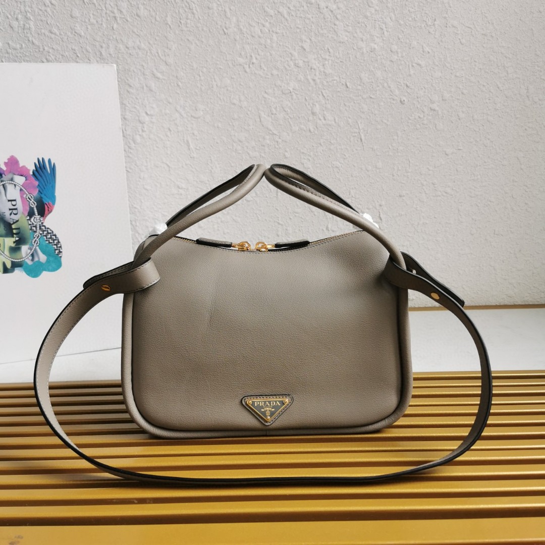 Bagsaaa Pra*a Darling leather handbag 1BA451 Clay - 25cm