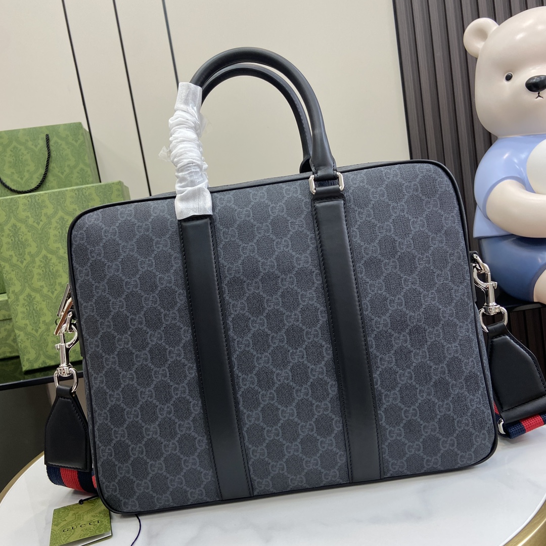 Bagsaaa Gvc*1 GG Black medium briefcase 792077 - 36cm