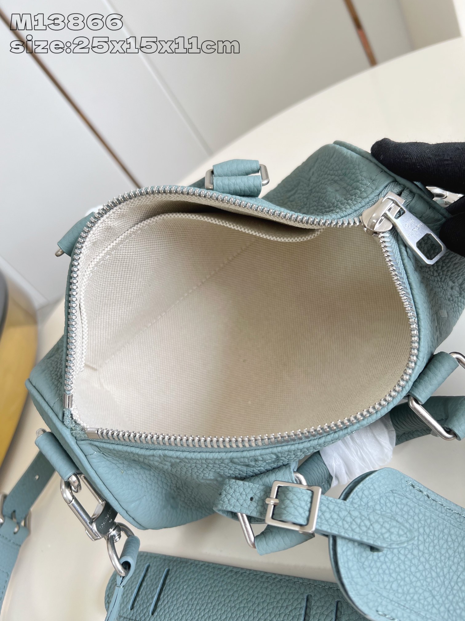 Bagsaaa L0vis Vvtt0n M13866 Keepall Bandoulière 25 Lake Green - 25cm