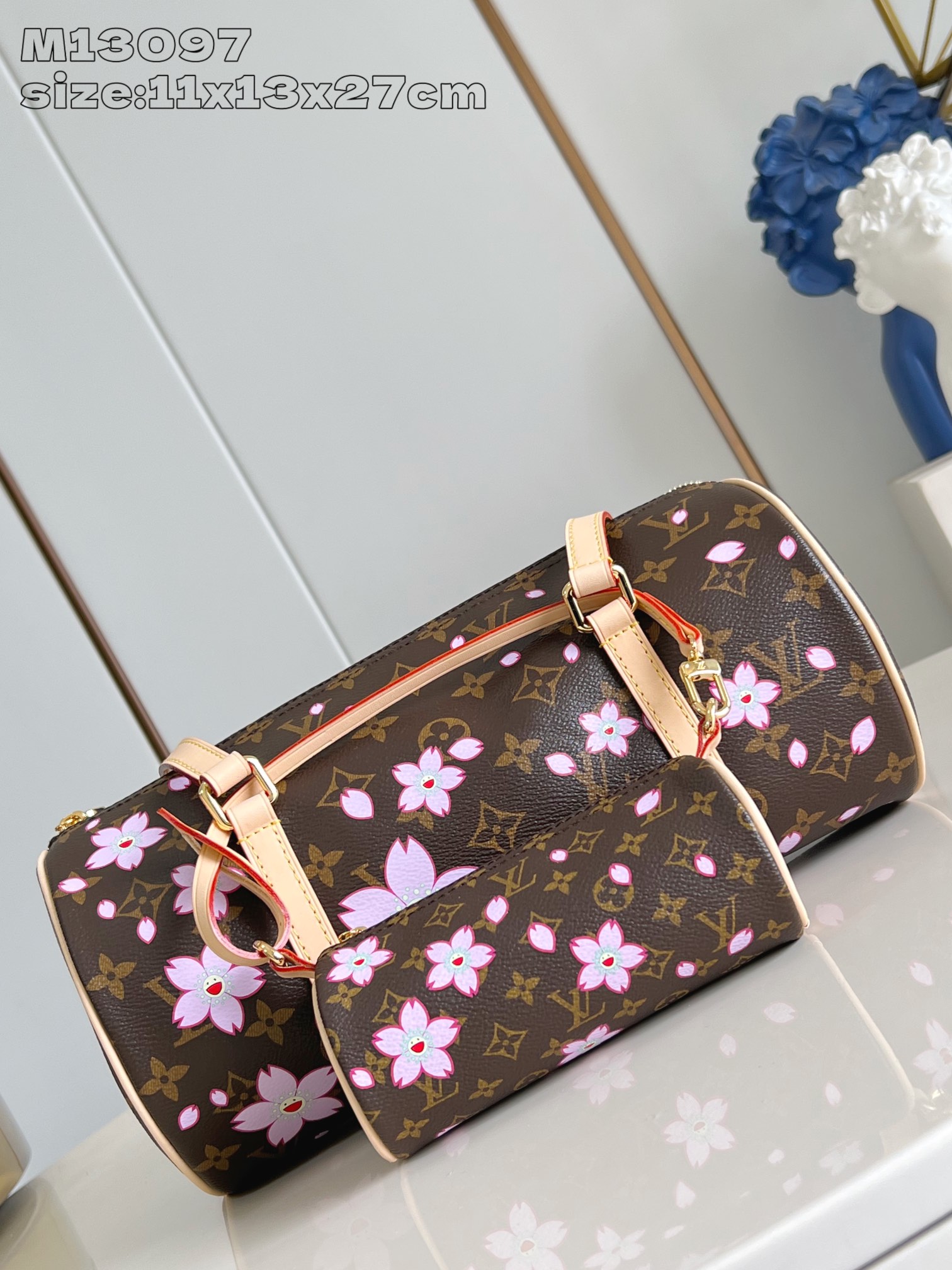 Bagsaaa L0vis Vvtt0n M13097 LV x TM Papillon Sakura Brown - 27cm