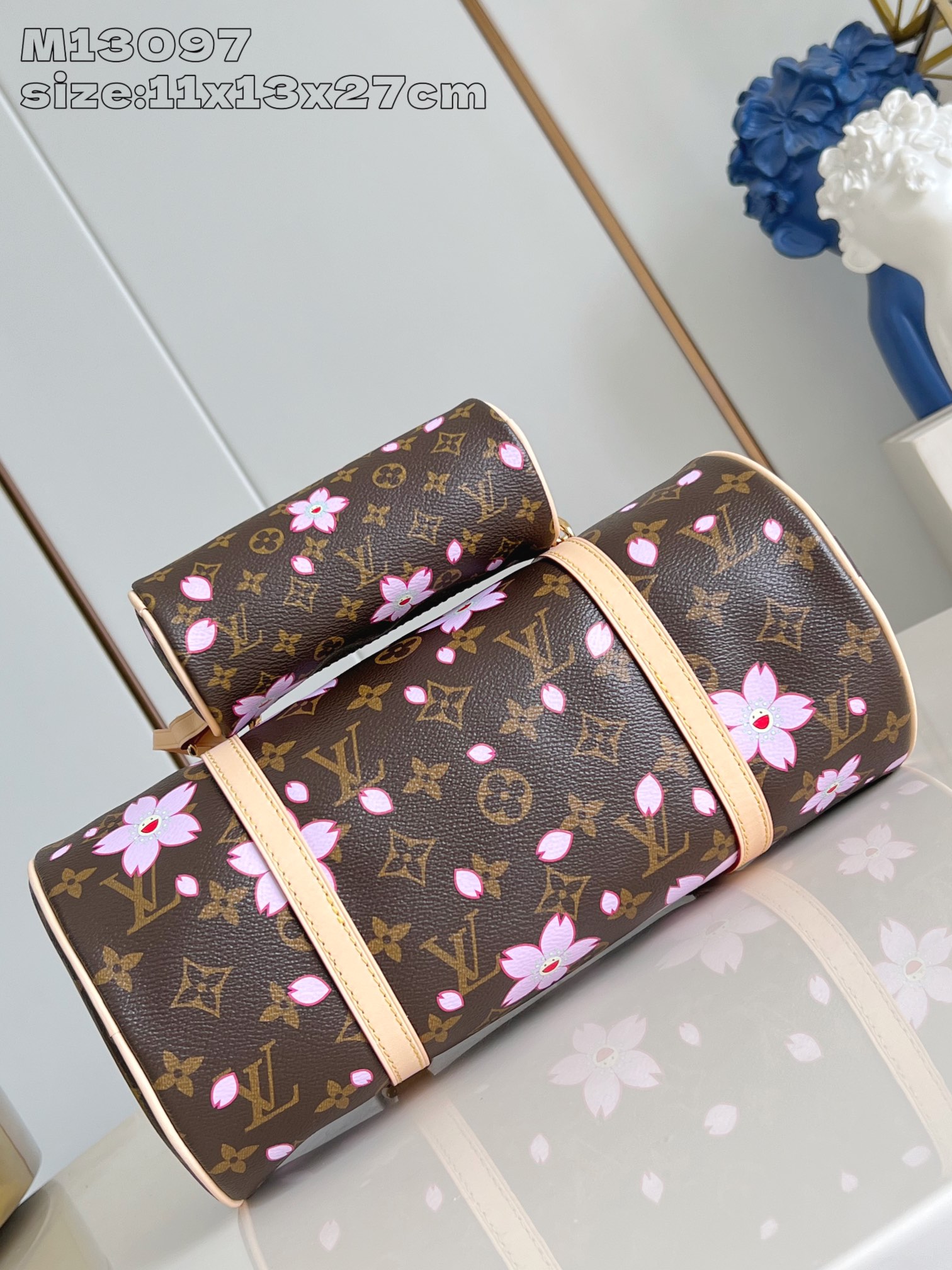 Bagsaaa L0vis Vvtt0n M13097 LV x TM Papillon Sakura Brown - 27cm