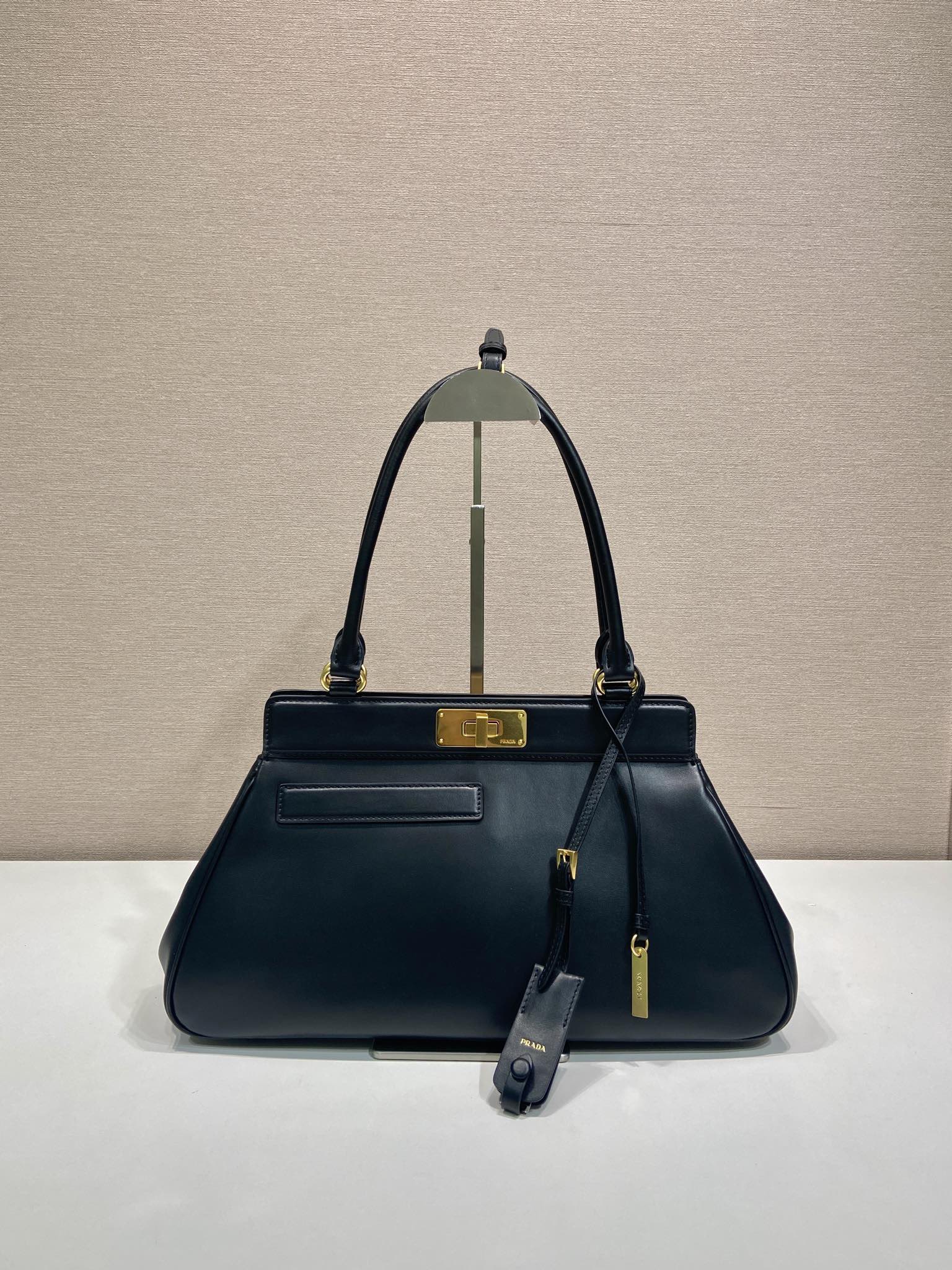 Bagsaaa Pra*a Medium leather tote bag 1BG569 black - 38cm
