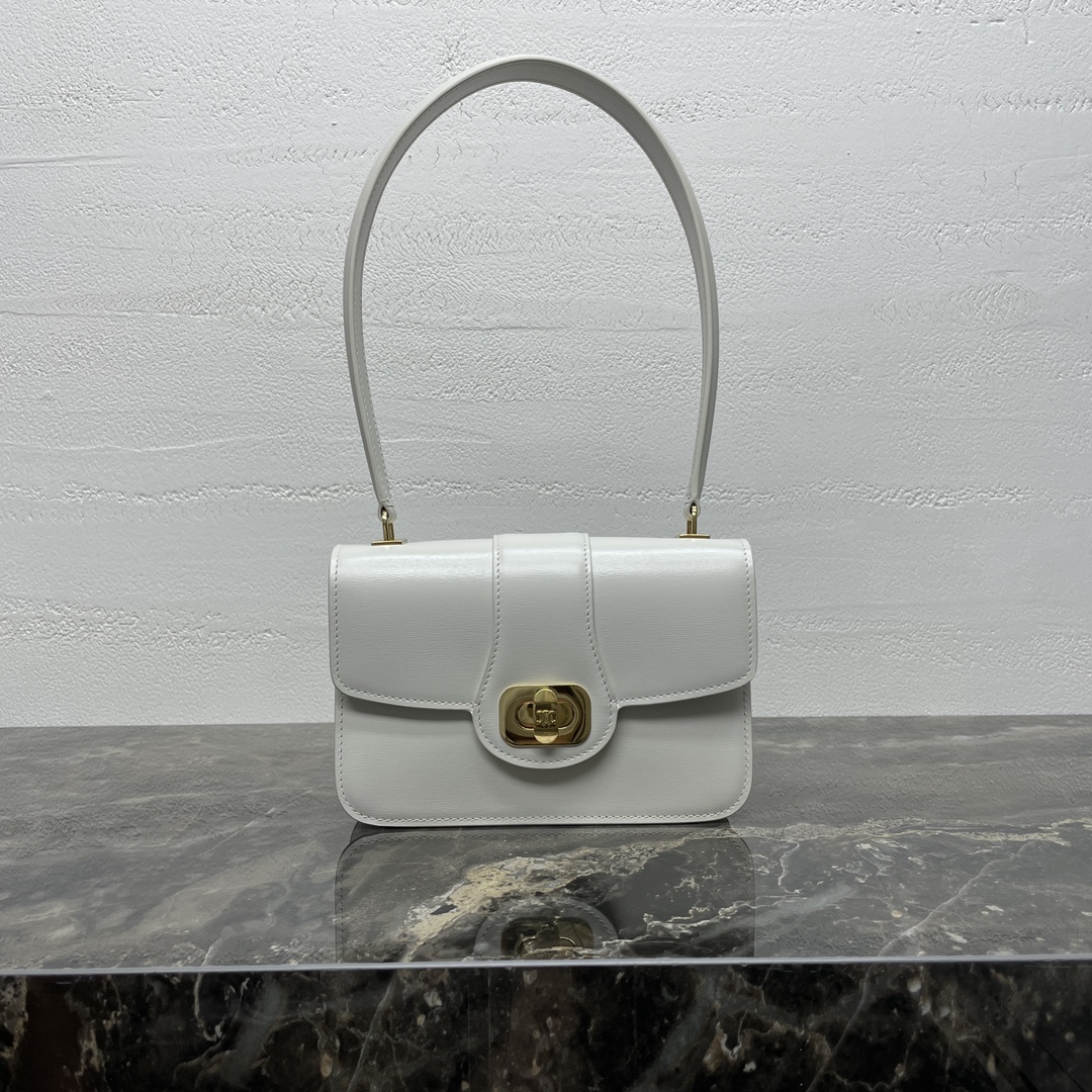 Bagsaaa Teen Ce1i*e Josephine Bag 121423 White - 18.5 x 13 x 5 CM
