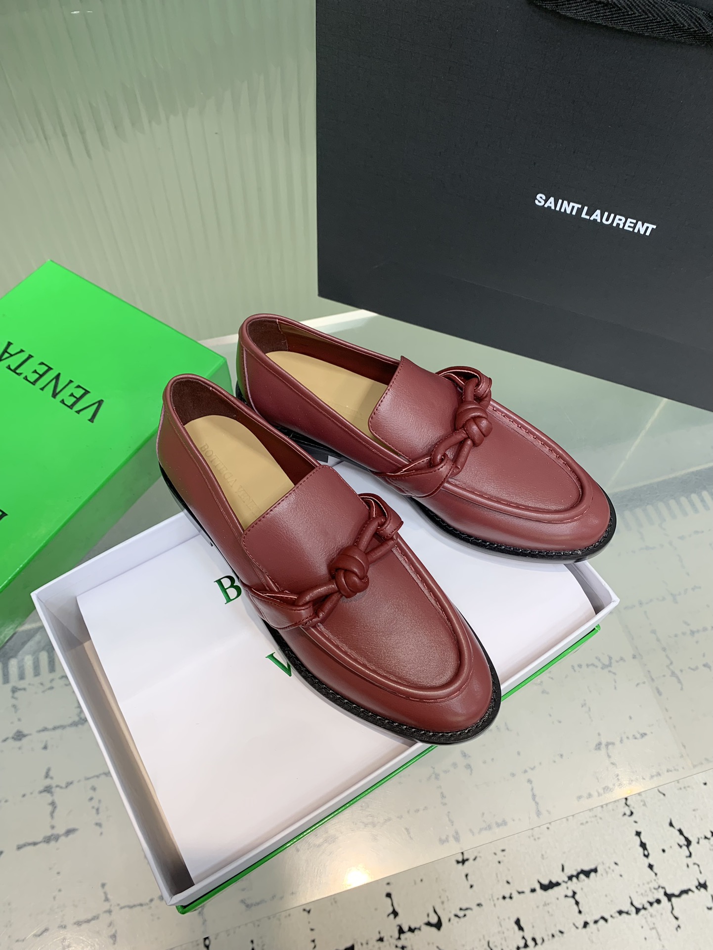 Bagsaaa B0tt*ga Ven*ta Astaire Loafer 796696 red