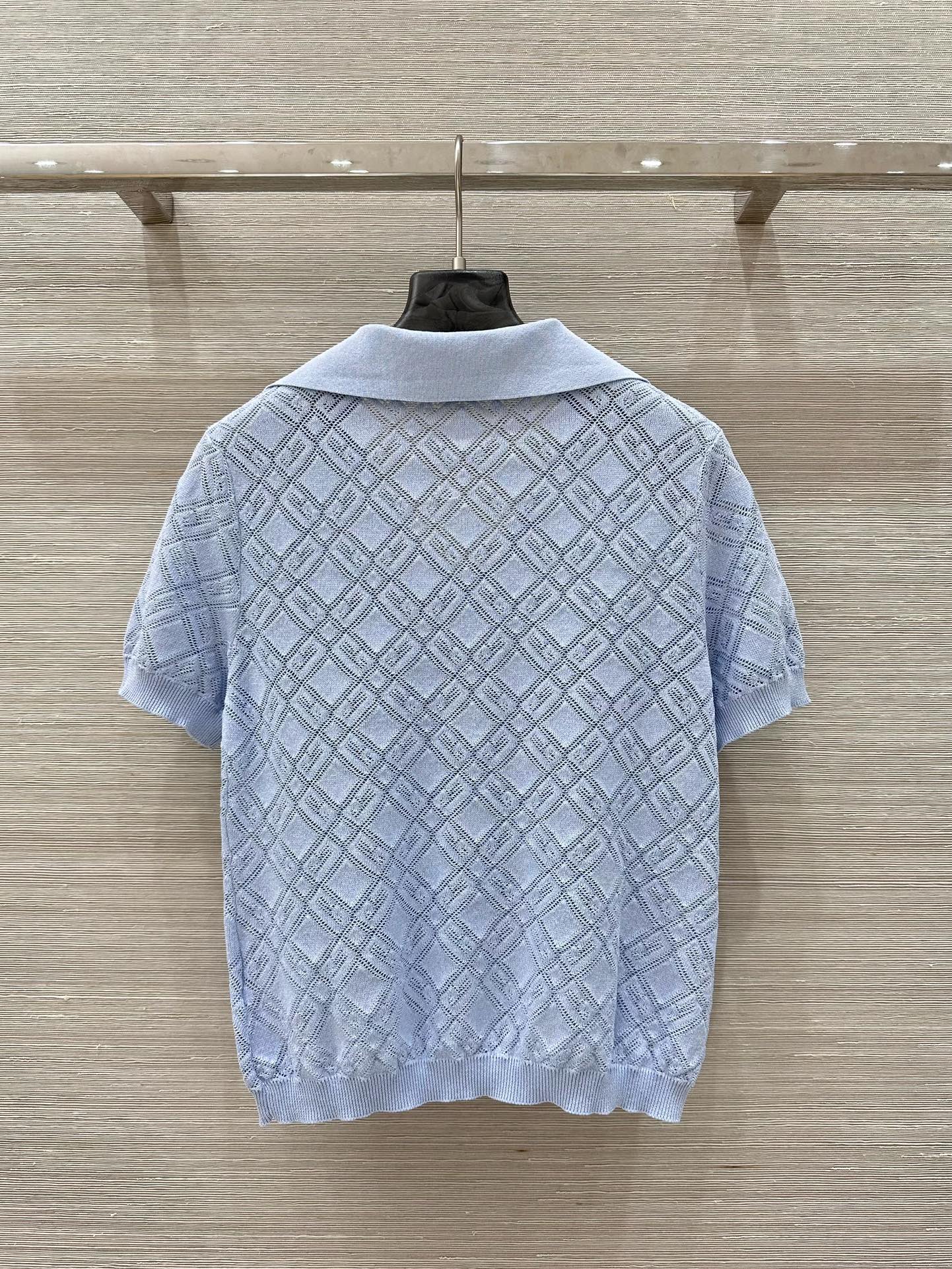 Bagsaaa Givenchy Slim fit polo in monogram 72 jacquard blue