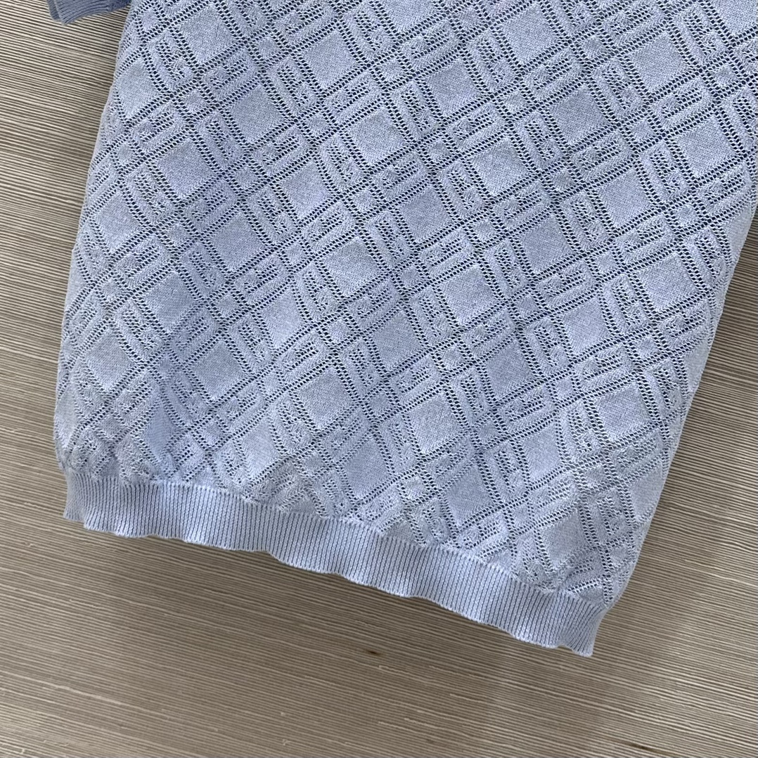Bagsaaa Givenchy Slim fit polo in monogram 72 jacquard blue
