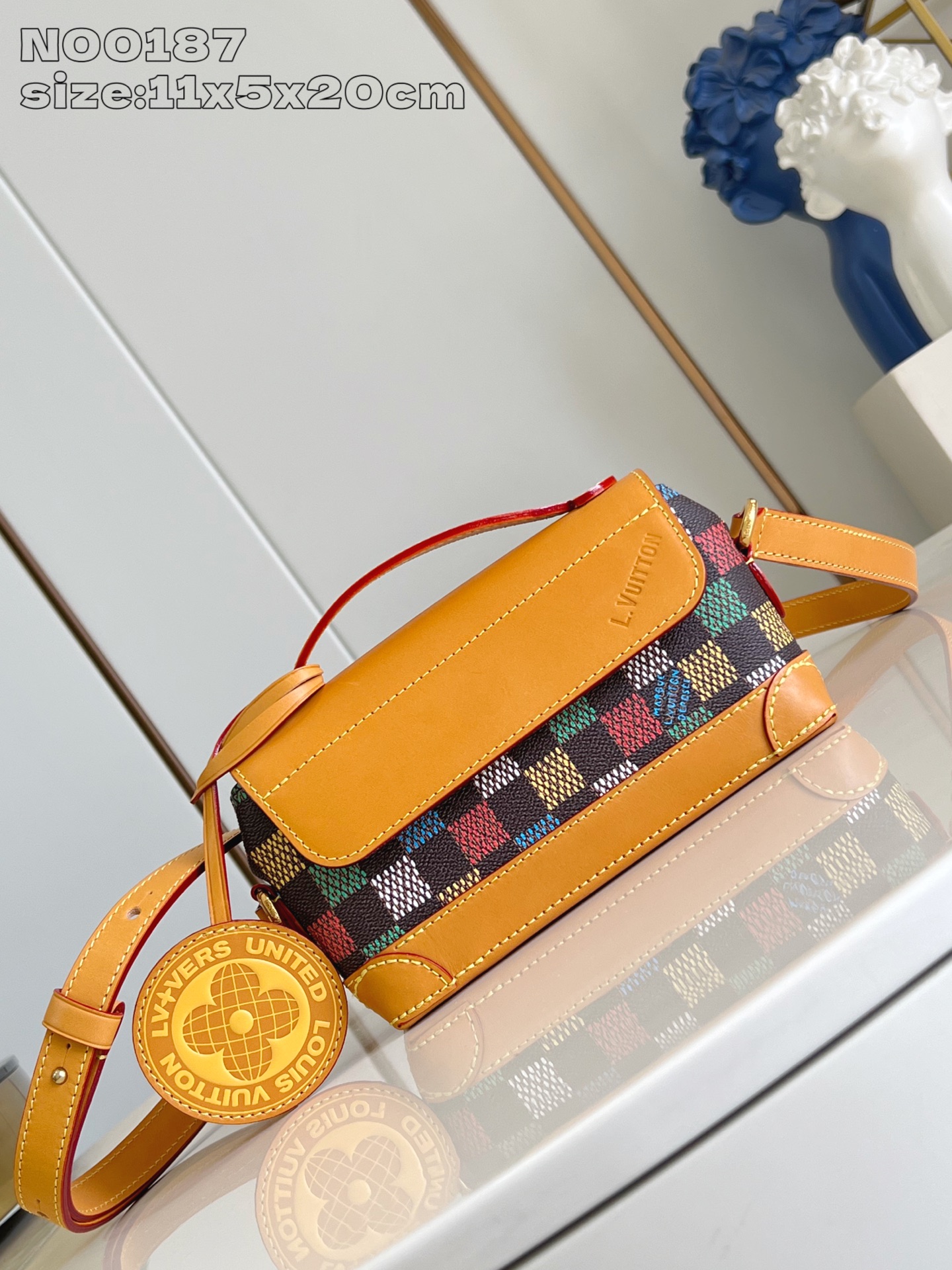 Bagsaaa LV N00187 Steamer East West Wearable Wallet Multicolor - 20cm