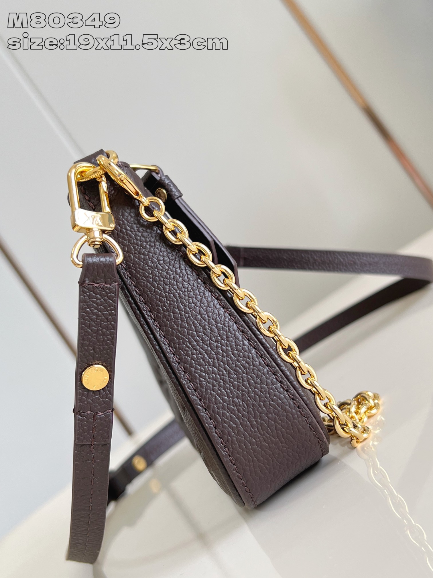 Bagsaaa LV M13614 Easy Pouch Chocolate Brown - 19cm