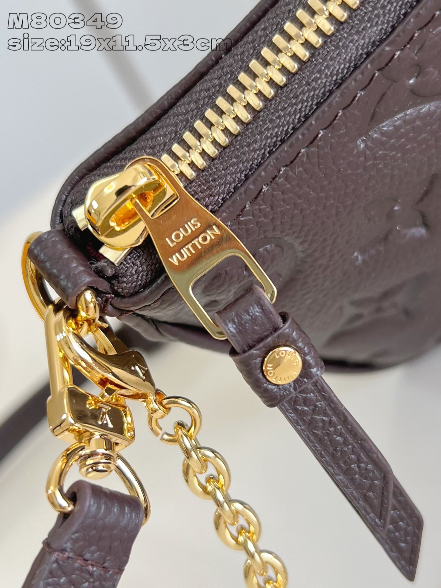 Bagsaaa LV M13614 Easy Pouch Chocolate Brown - 19cm
