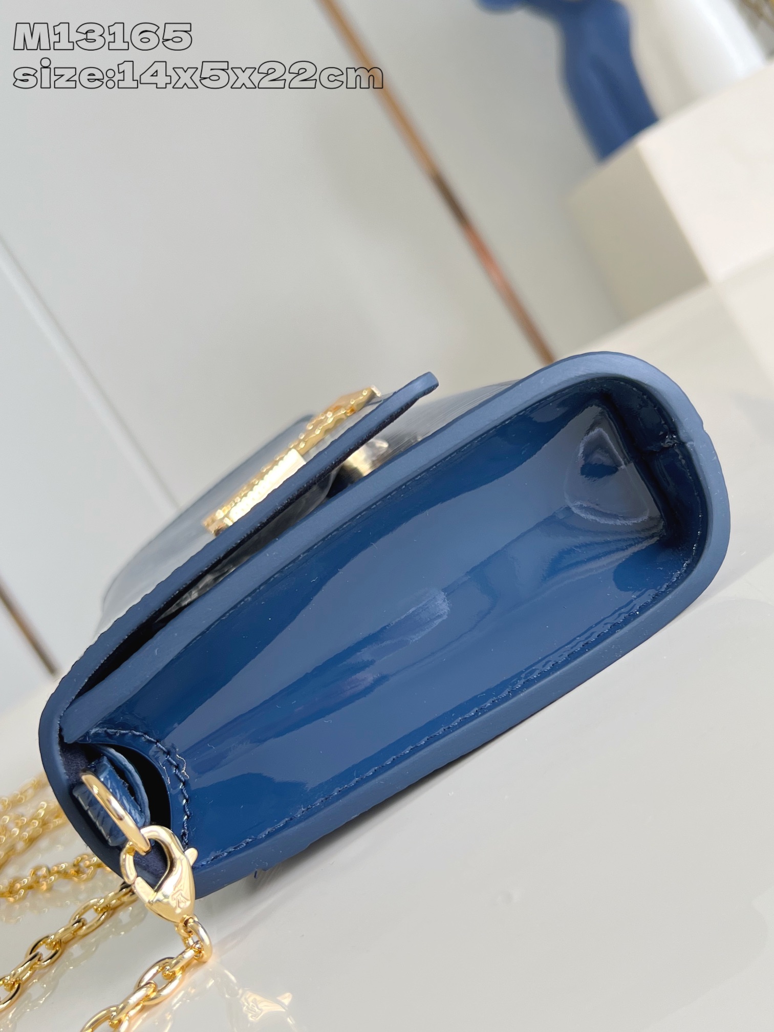 Bagsaaa LV M13165 New Pochette L0vise Sapphire Blue - 22cm