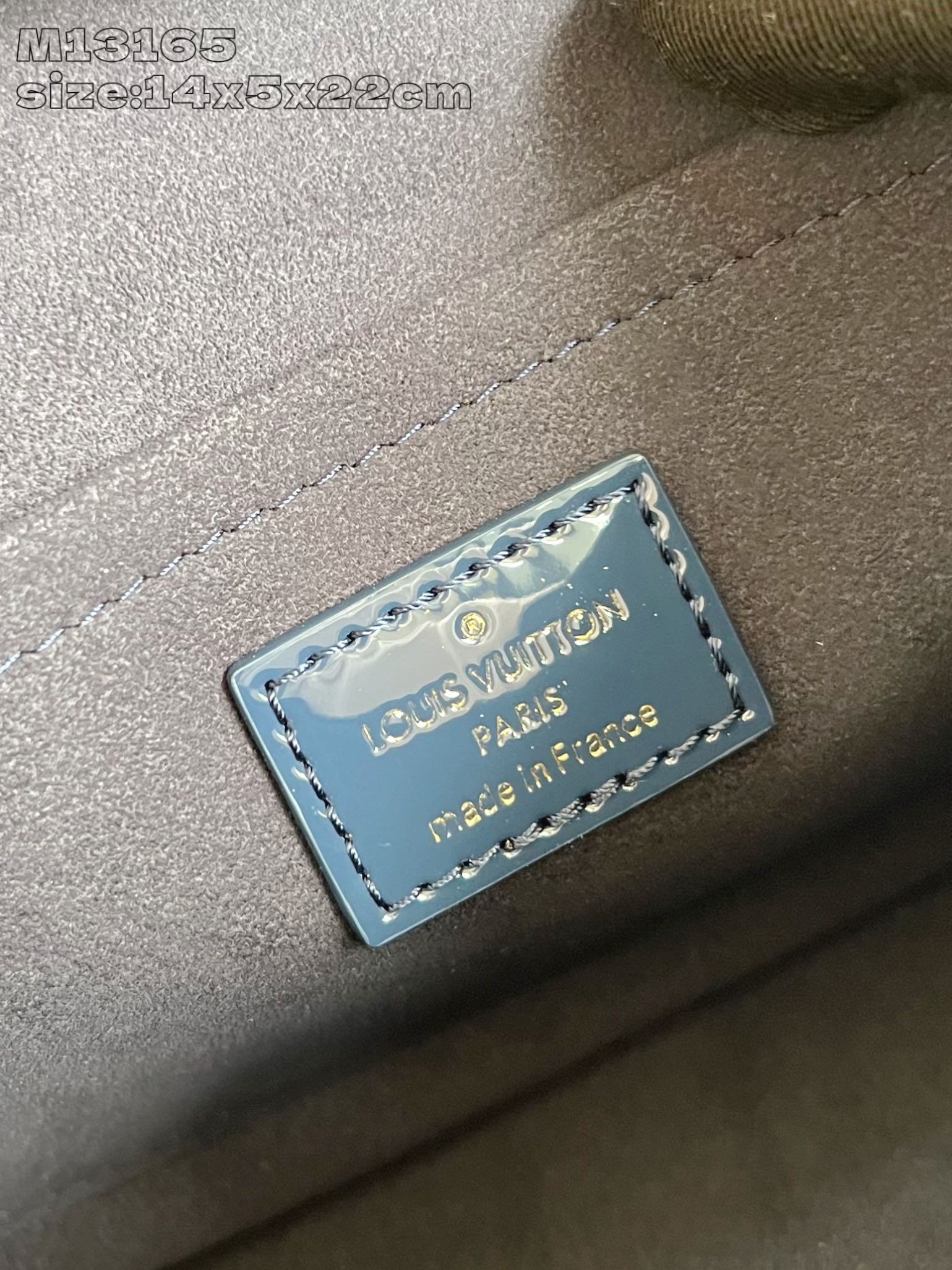 Bagsaaa LV M13165 New Pochette L0vise Sapphire Blue - 22cm