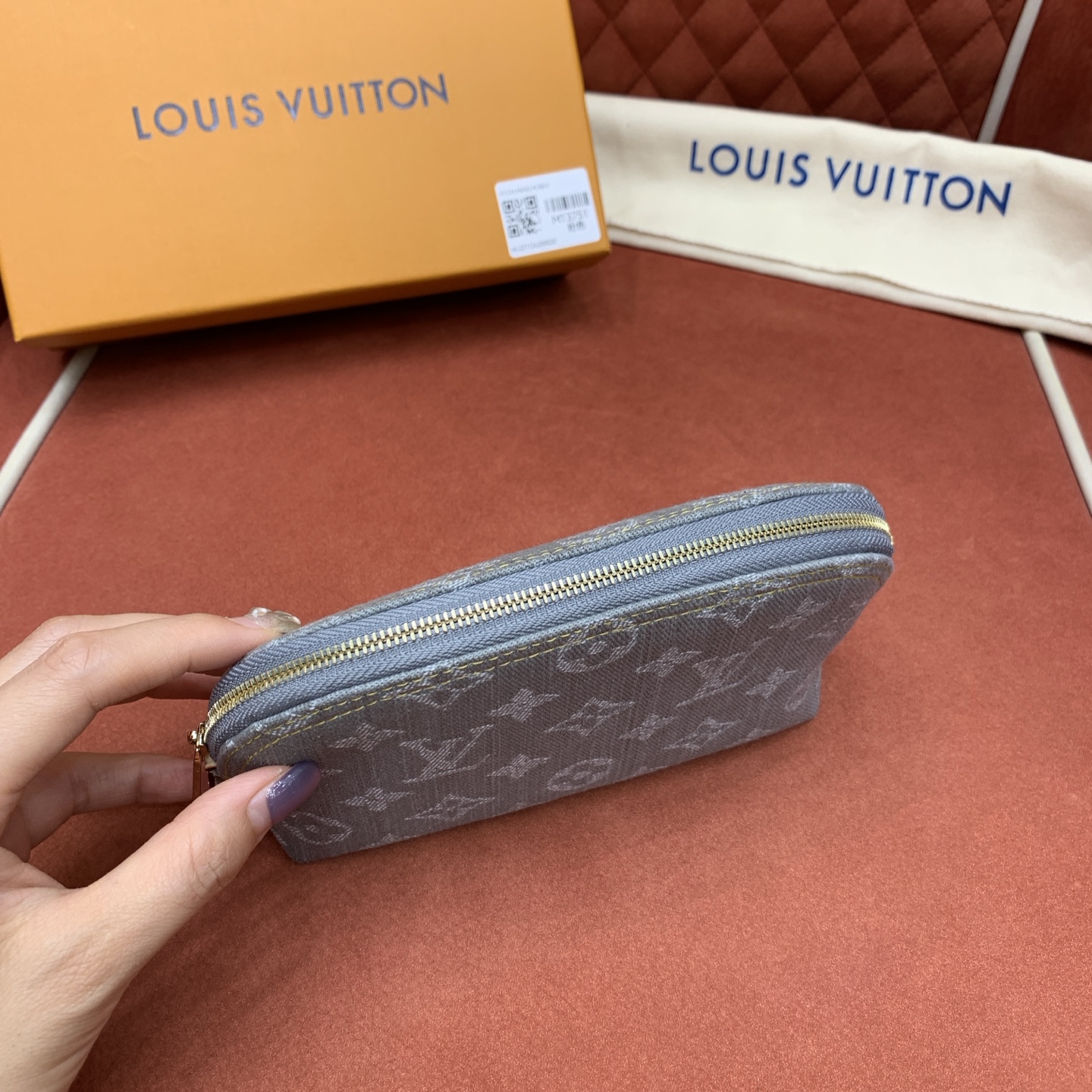 Bagsaaa LV M13751 Cosmetic Pouch PM Gray - 19cm
