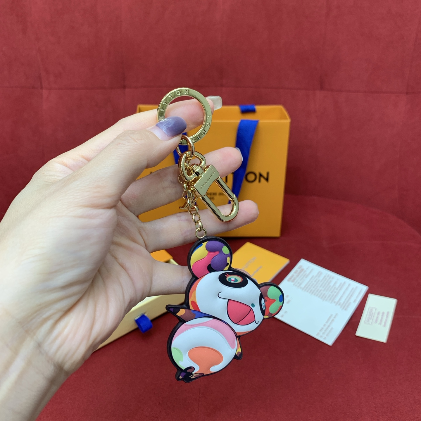 Bagsaaa M02467 LV x TM S*perflat Panda Key Holder