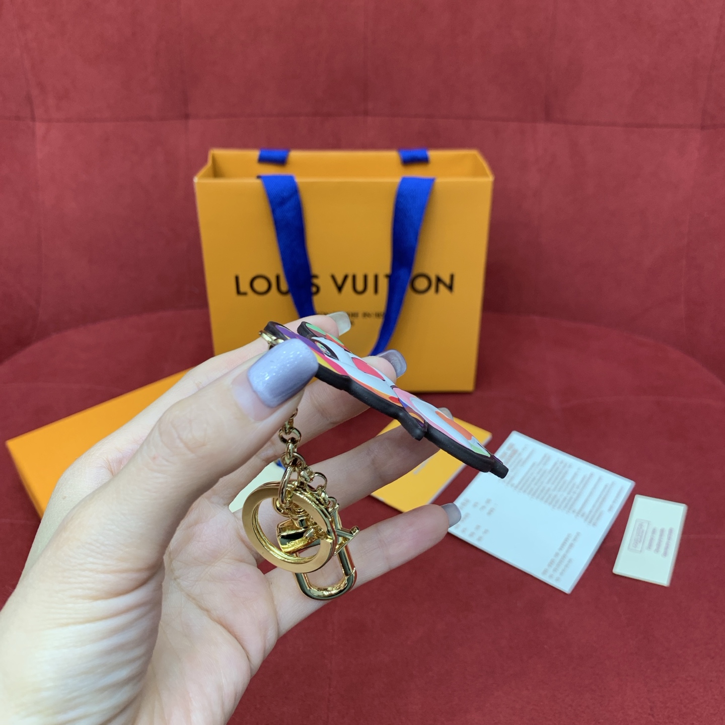 Bagsaaa M02467 LV x TM S*perflat Panda Key Holder