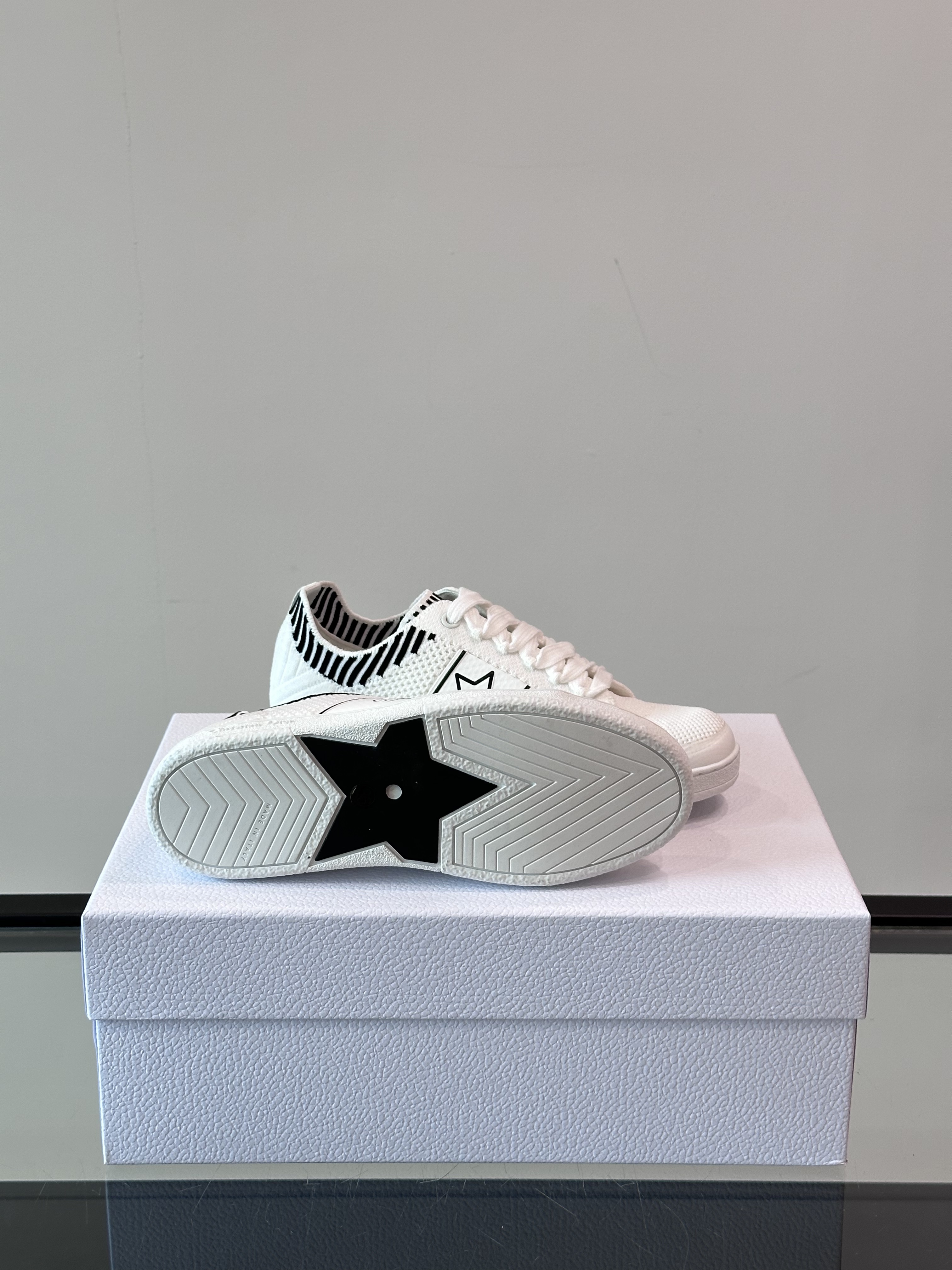 Bagsaaa D10r Star Sneaker White Technical Mesh