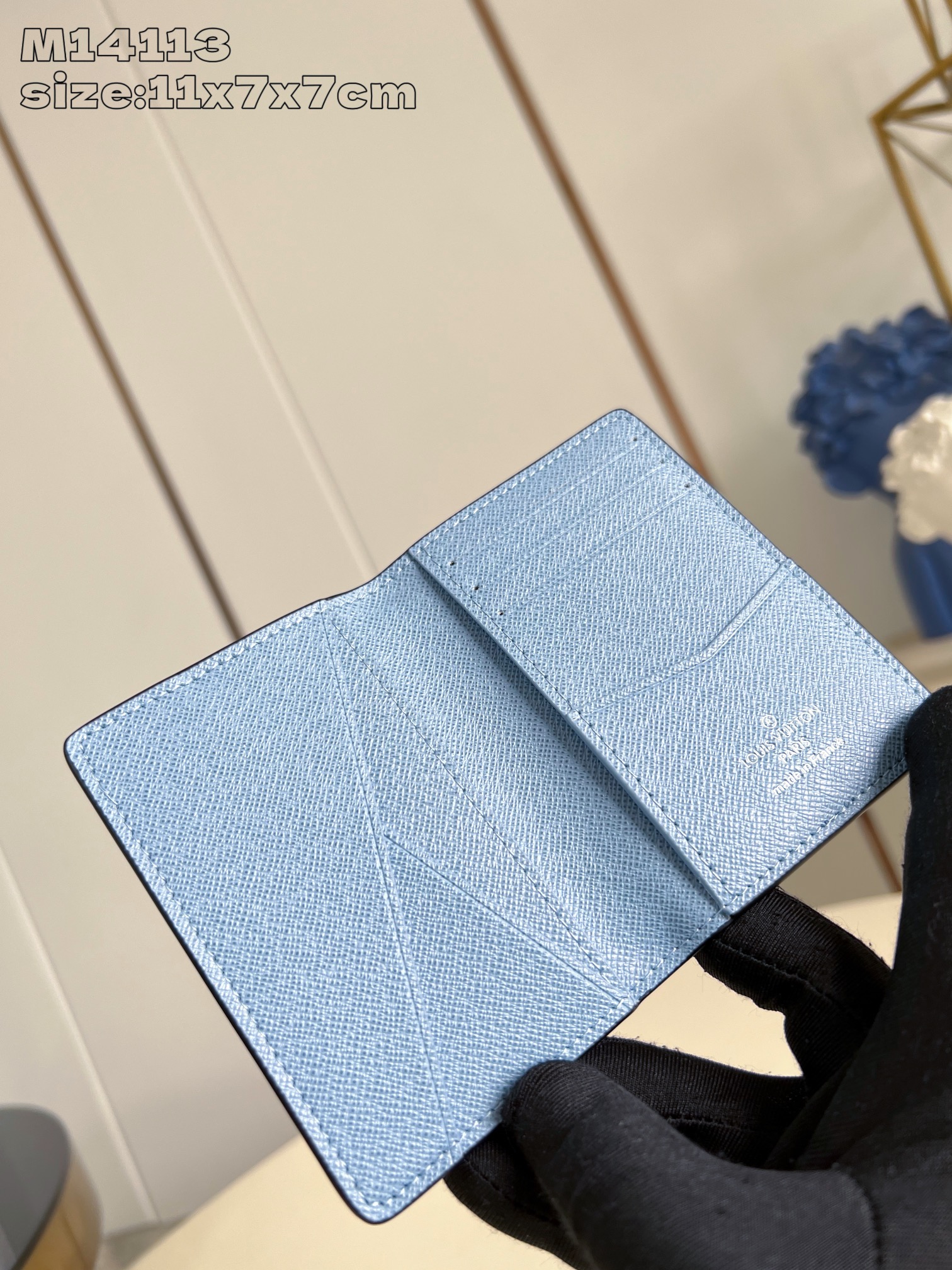 Bagsaaa LV M14112 Pocket Organizer Wallet Blue - 11cm